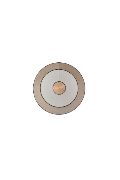 Beige cymbal wall lamp