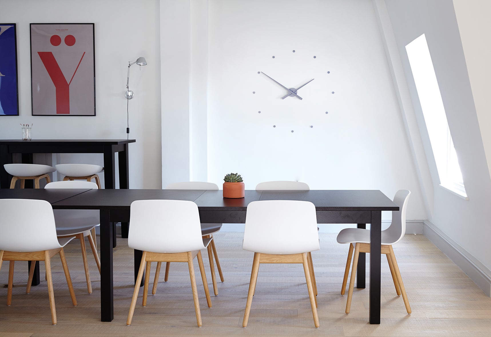 Nástěnné hodiny OJ modré