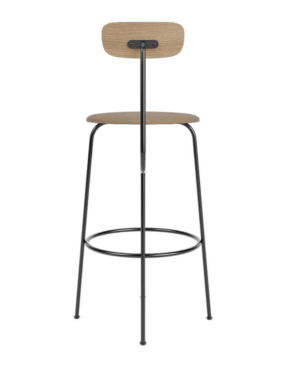 Hoker AFTEROOM dubový s čalouněným béžovým sedákem