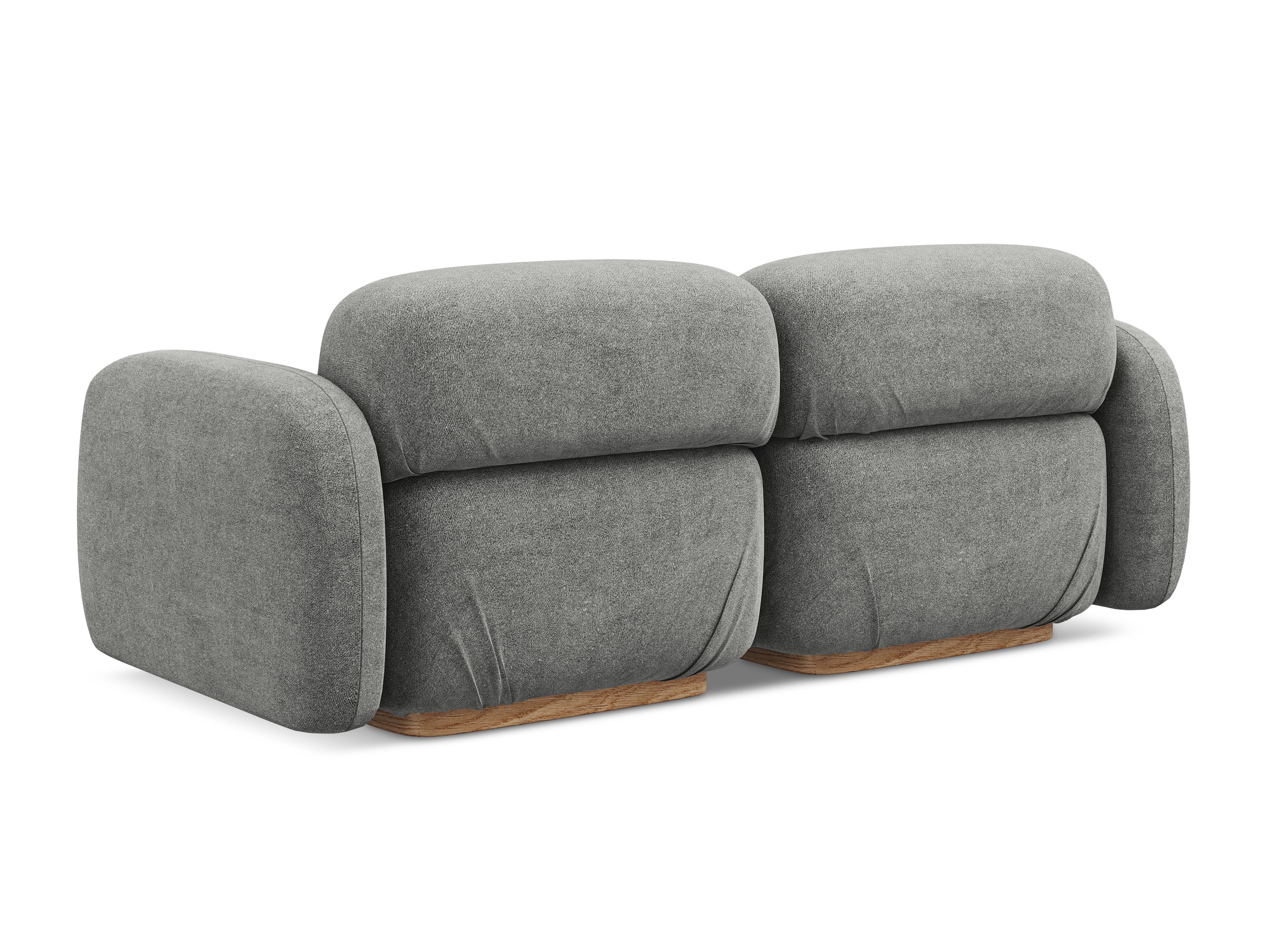 Sofa modułowa 3-osobowa AILANI szary boucle