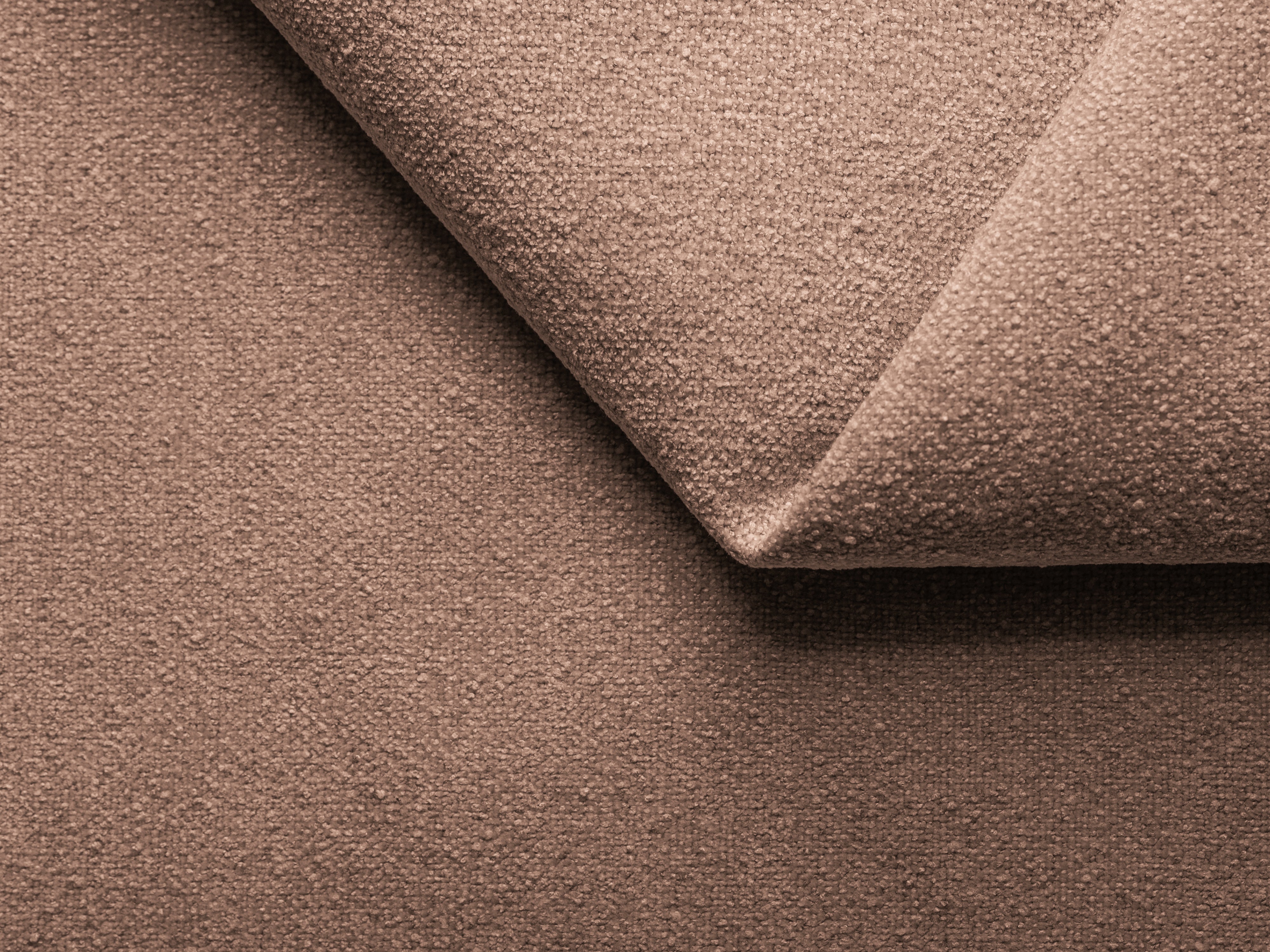 Modulární pohovka pro 3 osoby AILANI pudrově růžová boucle