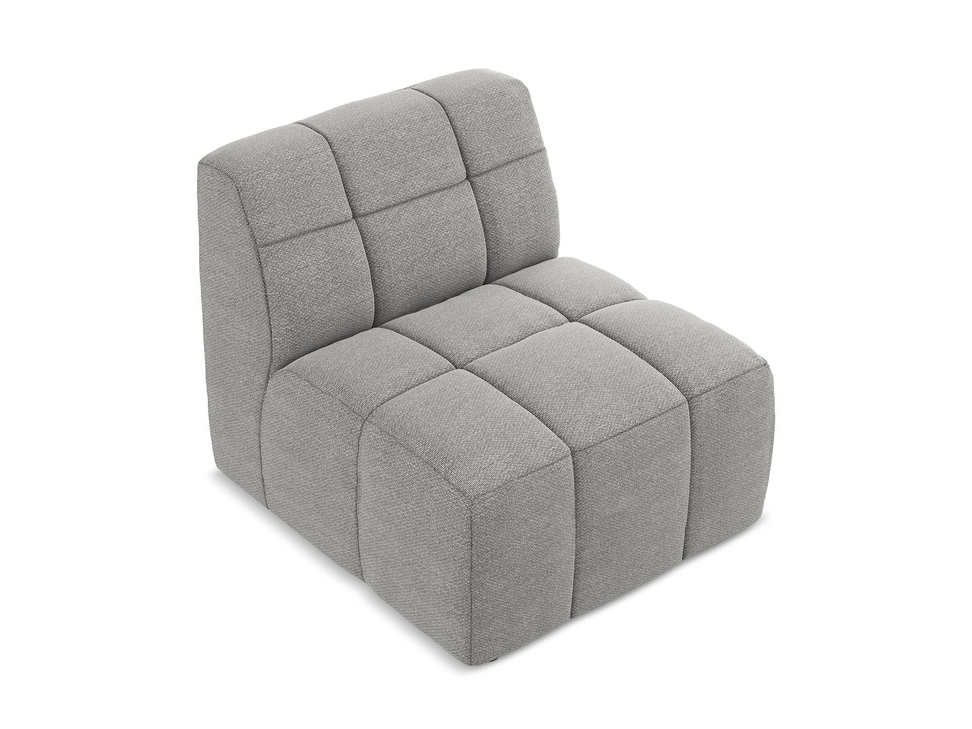 Křeslo / modul ALOHA světle šedý boucle
