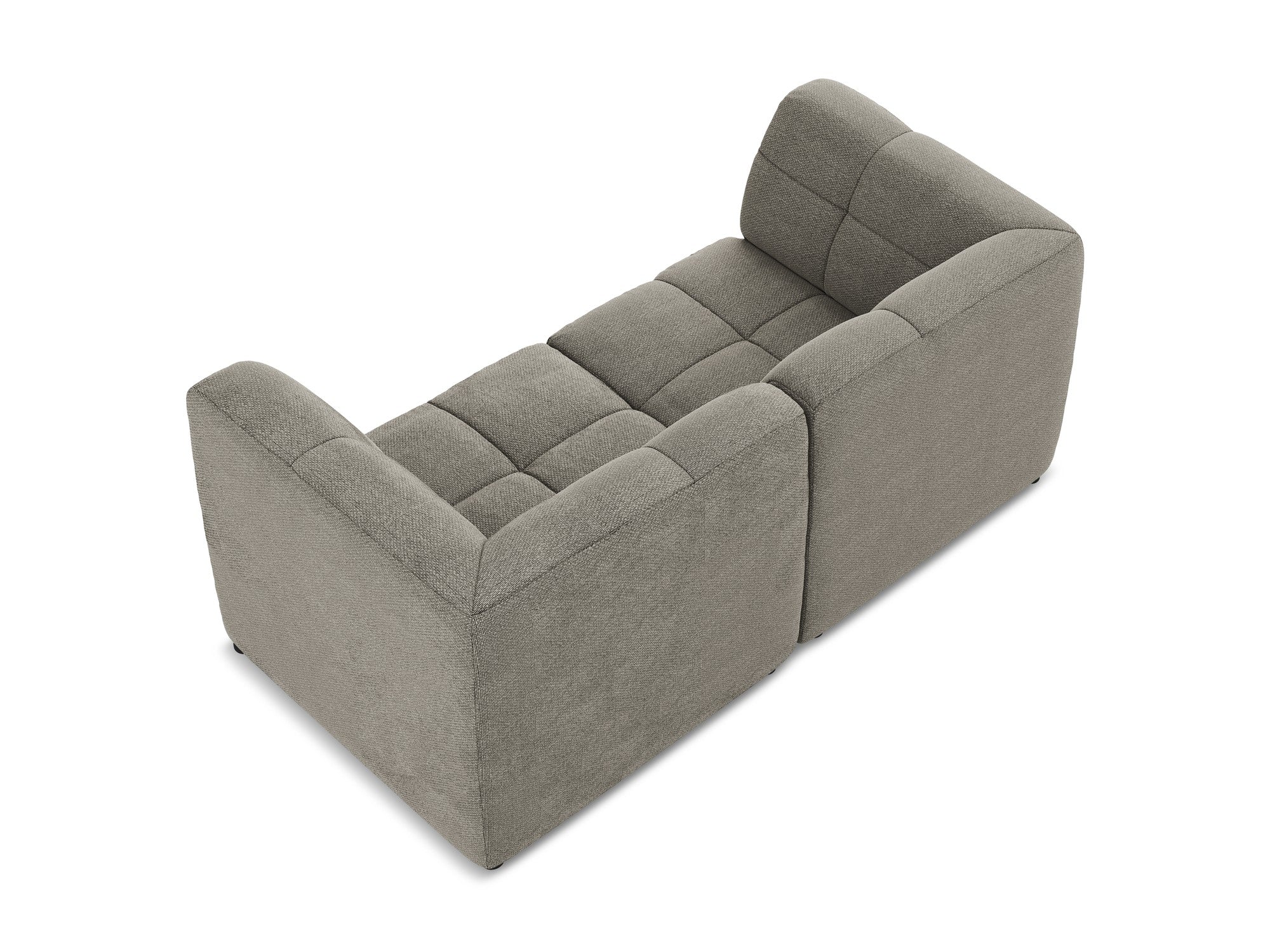 Sofa modulární 2-místná ALOHA šedá boucle