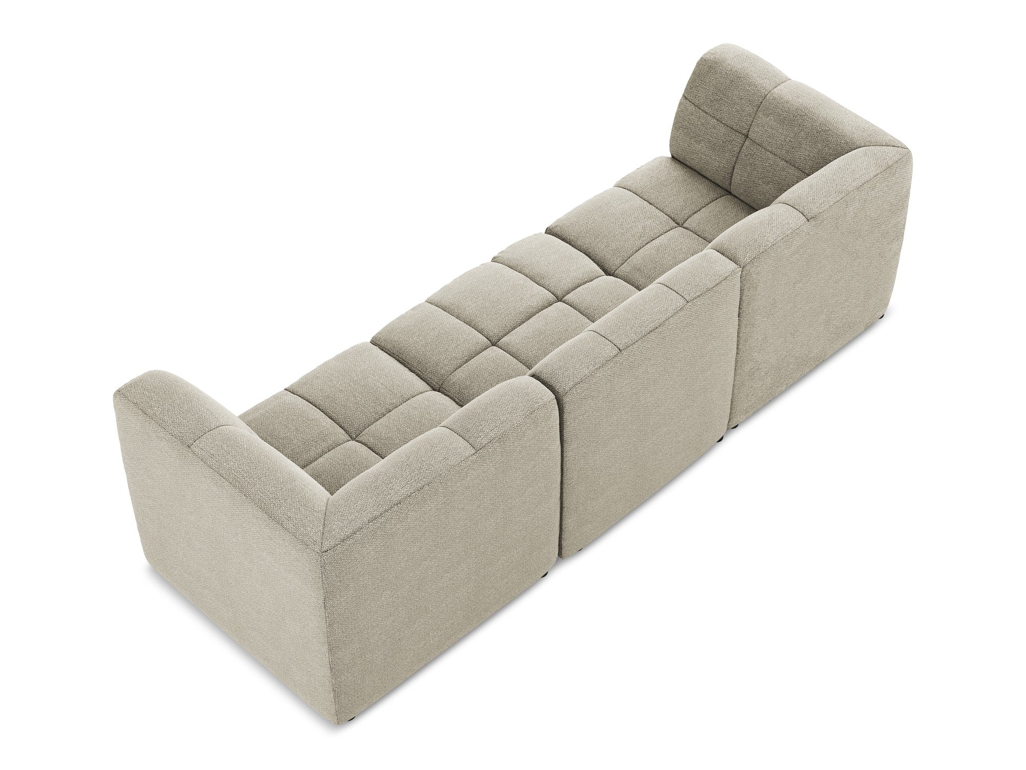 Modulární pohovka pro 3 osoby ALOHA taupe boucle