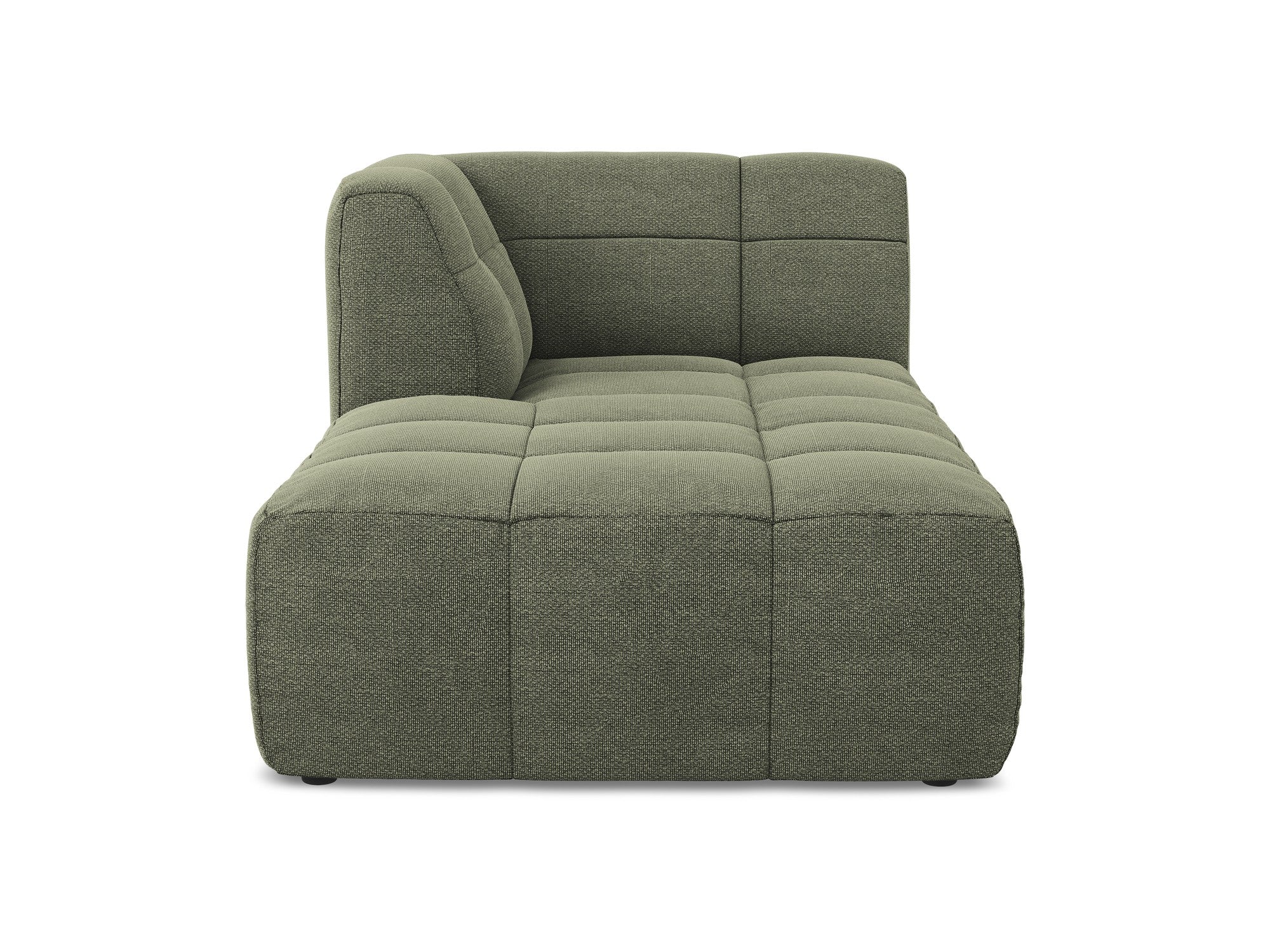 Szezlong levostranný ALOHA olivový boucle