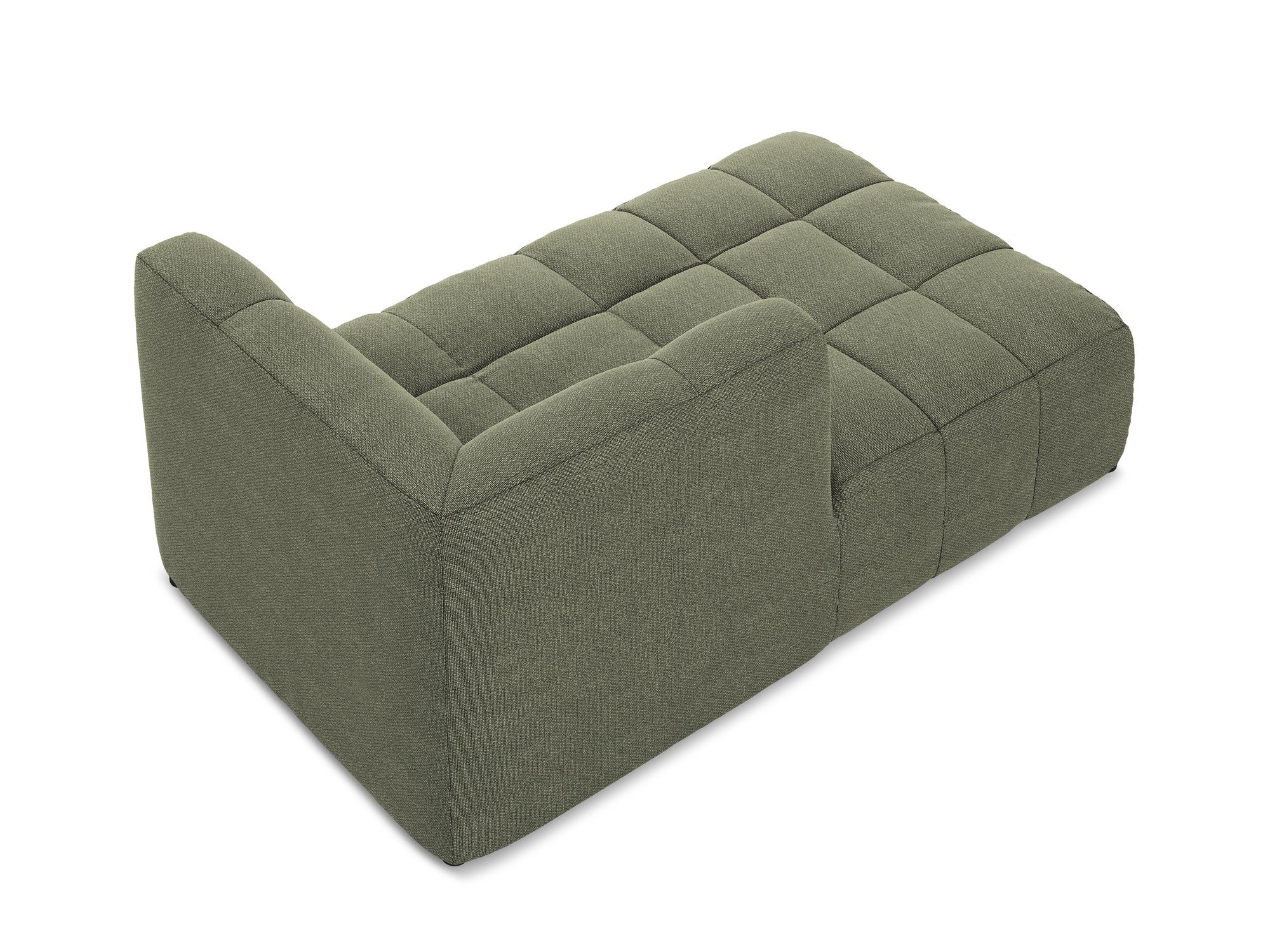 Szezlong levostranný ALOHA olivový boucle