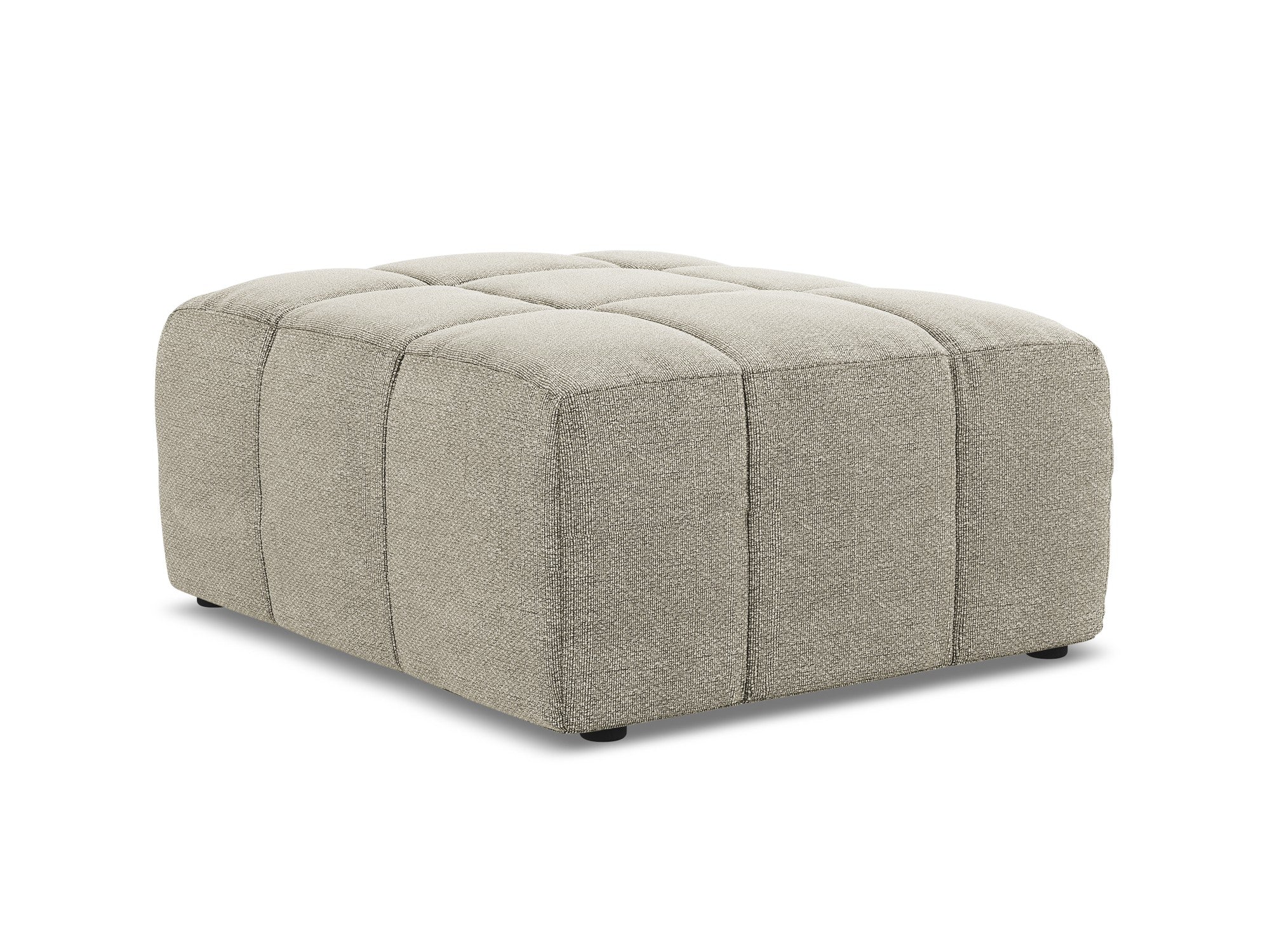 Pouf / module ALOHA taupe boucle