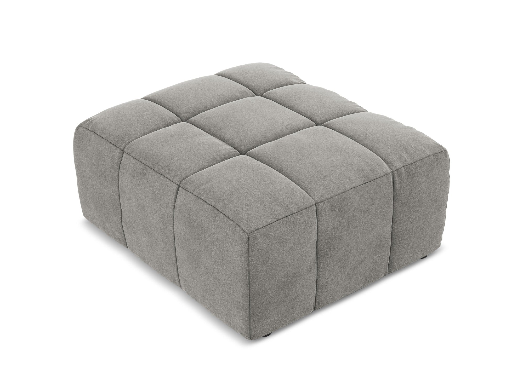 Puf / modul sametový ALOHA šedý