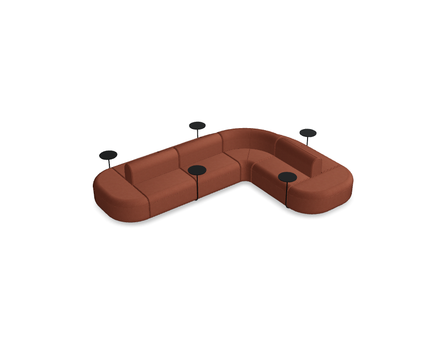 Sofa 7-modulová rohová dvojitá ARTIKO čalouněná