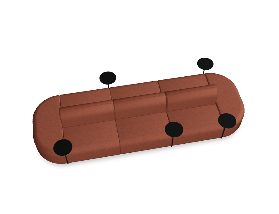 Pohovka 5-modulová dvojitá ARTIKO čalouněná