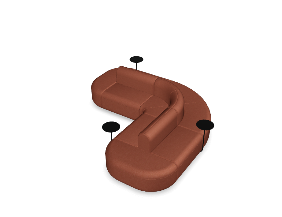 Sofa 6-modulová rohová dvojitá ARTIKO čalouněná