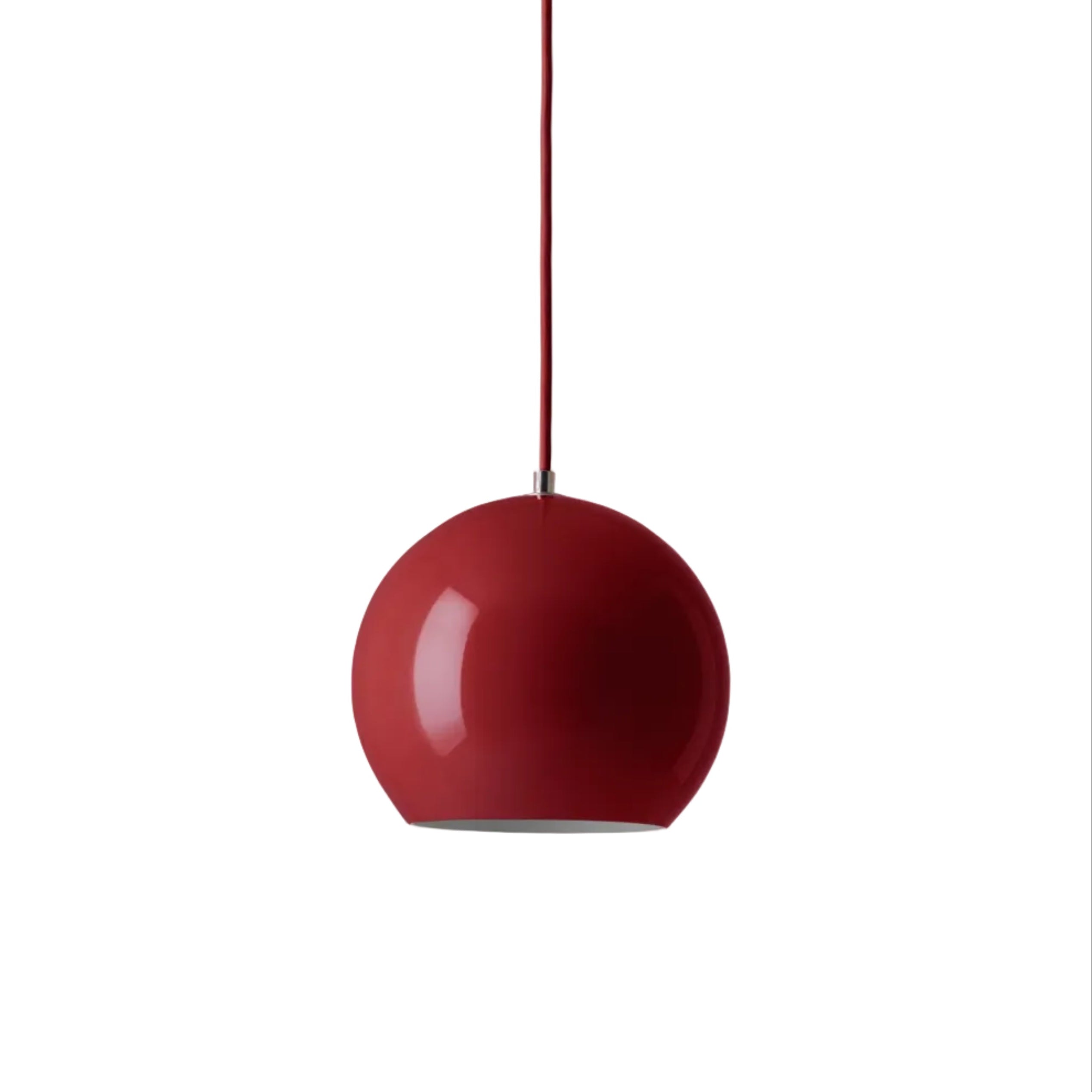 Lampa visící TOPAN VP6 s červeným stínidlem