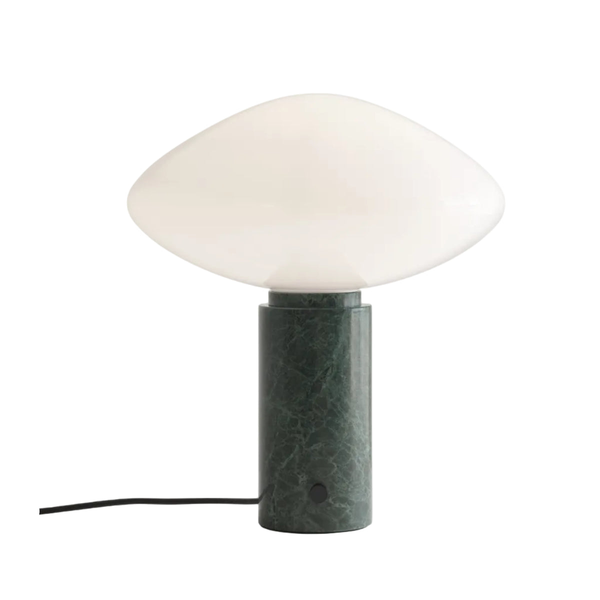 Stolní lampa MIST AP17 skleněné stínidlo se zeleným mramorovým podstavcem