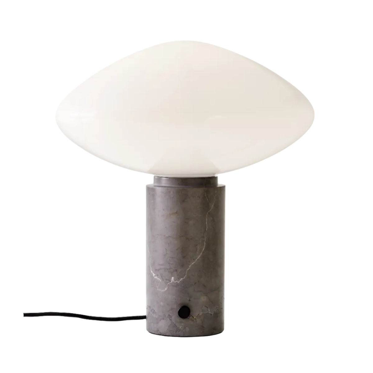 Stolní lampa MIST AP17 skleněné stínidlo se šedým mramorovým podstavcem