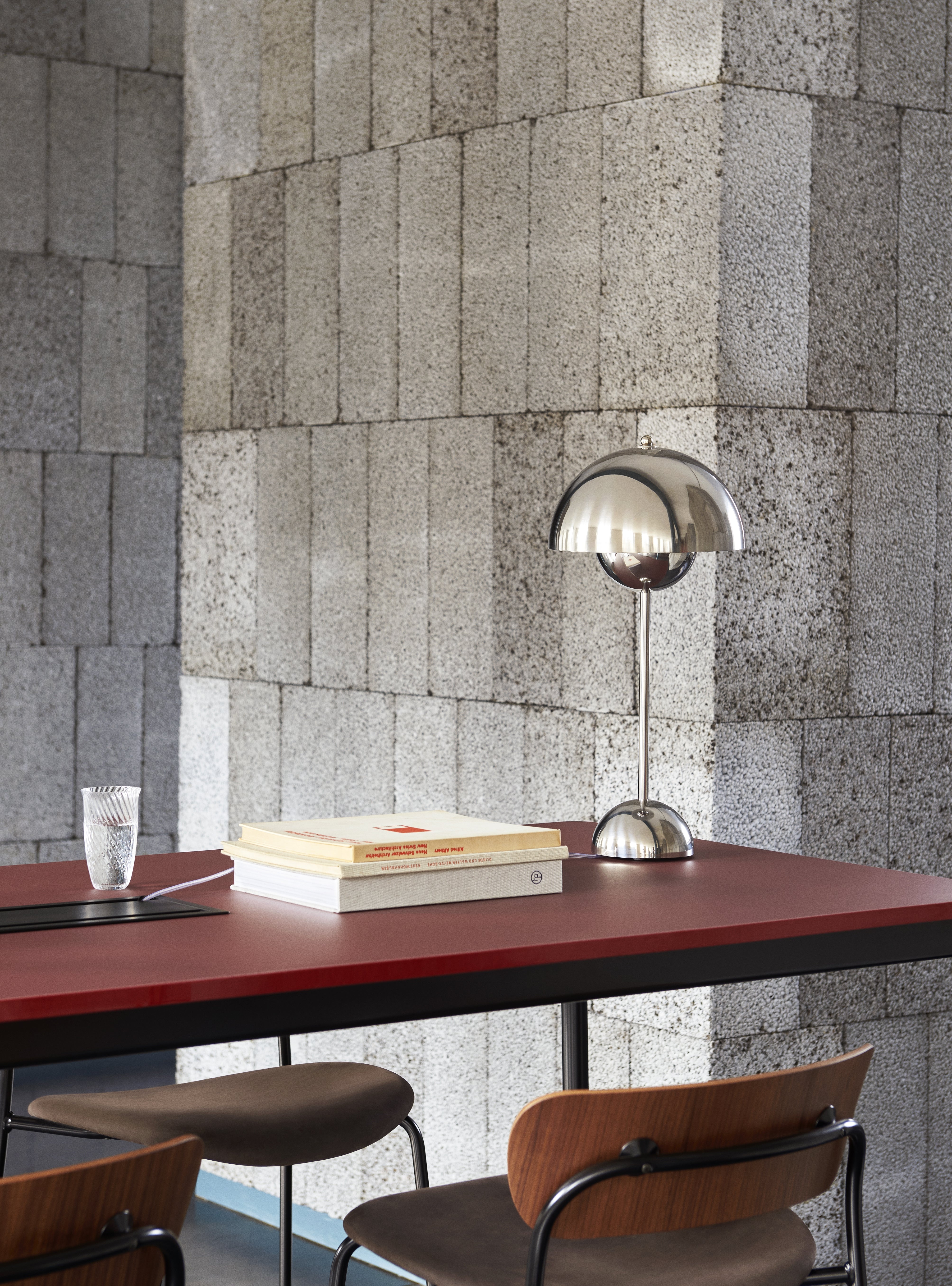 Stolní lampa FLOWERPOT VP3 chromová