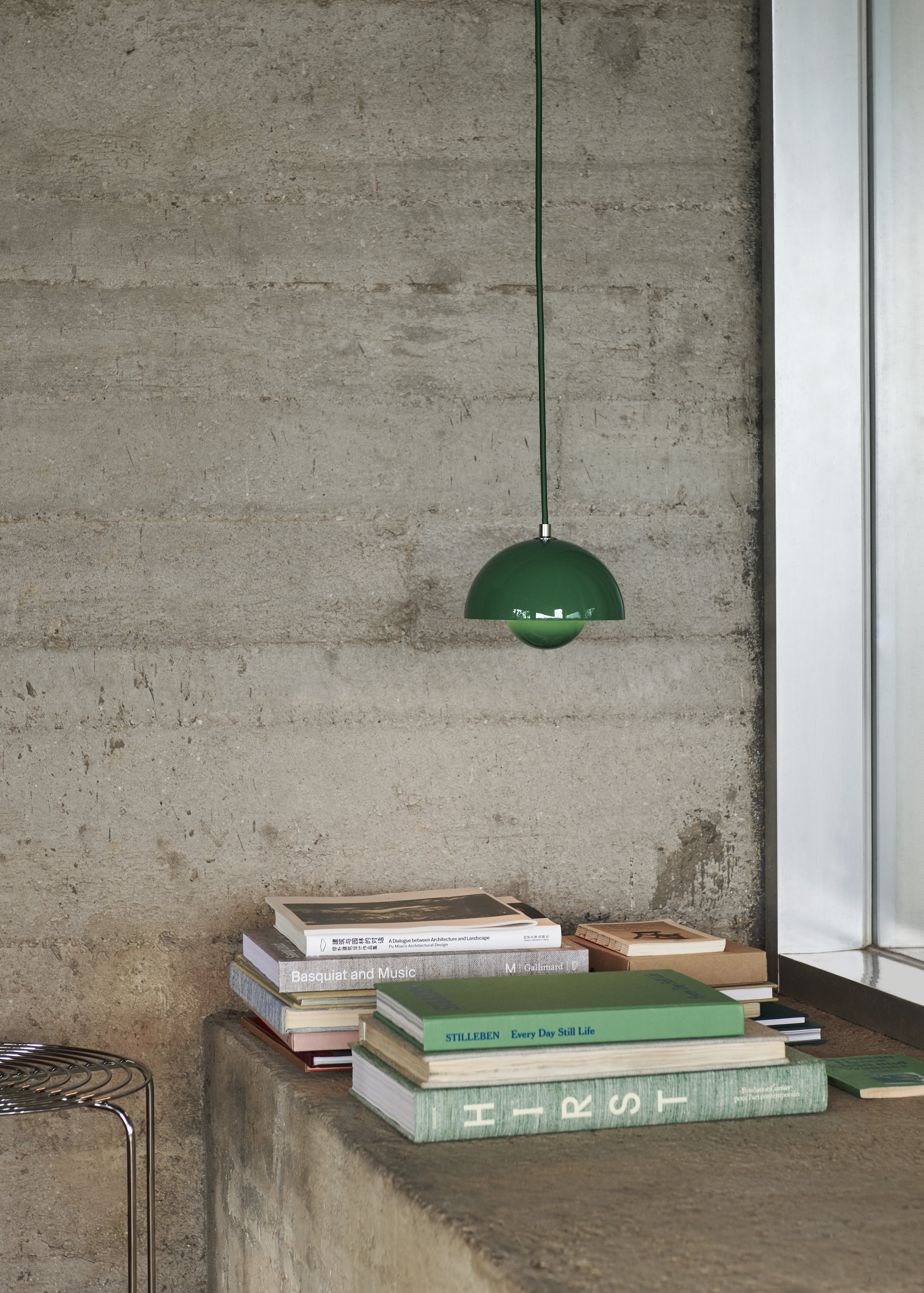 Lampa visící FLOWERPOT intenzivní zelená