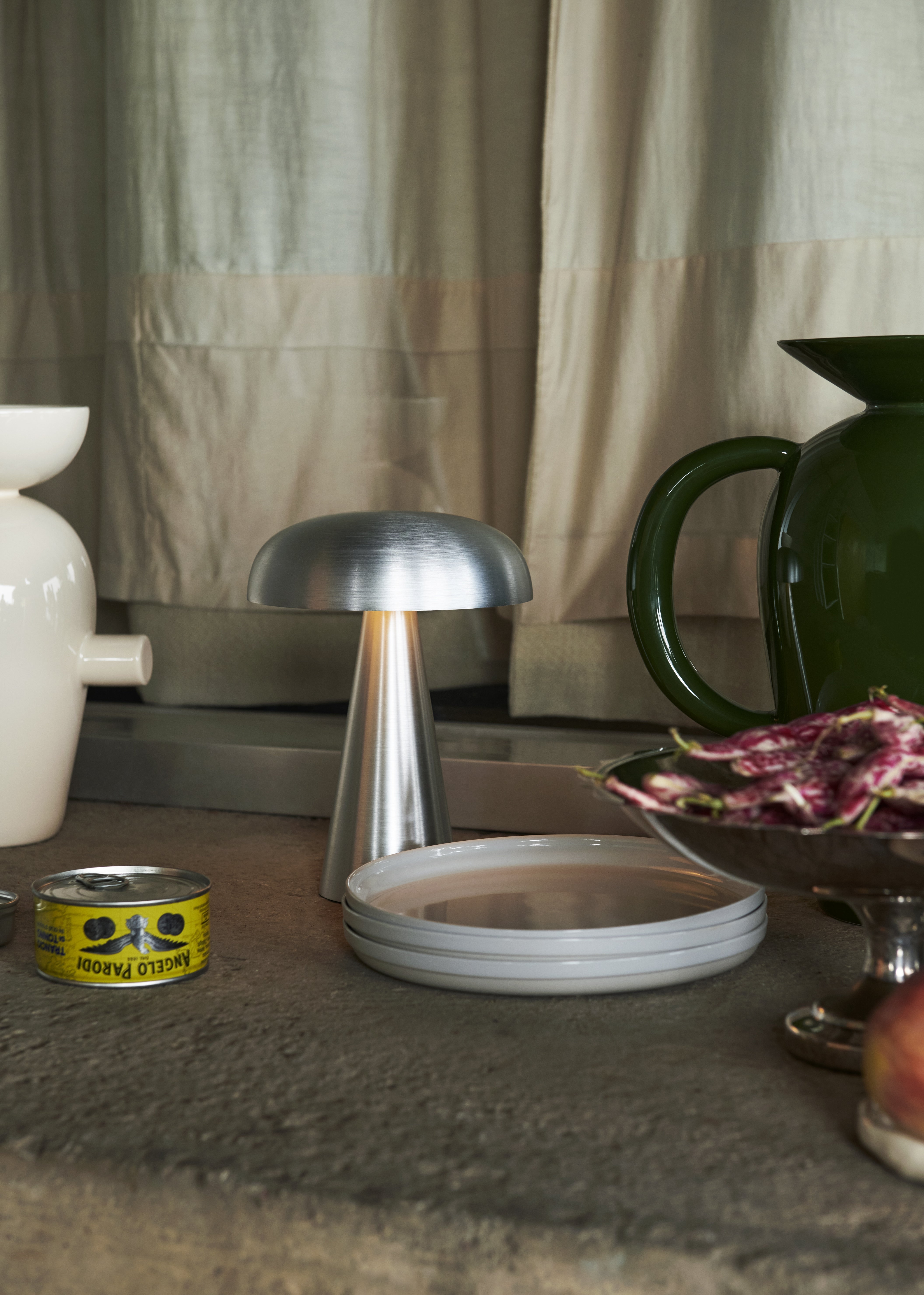 Přenosná lampa COMO SC53 v chromovém provedení