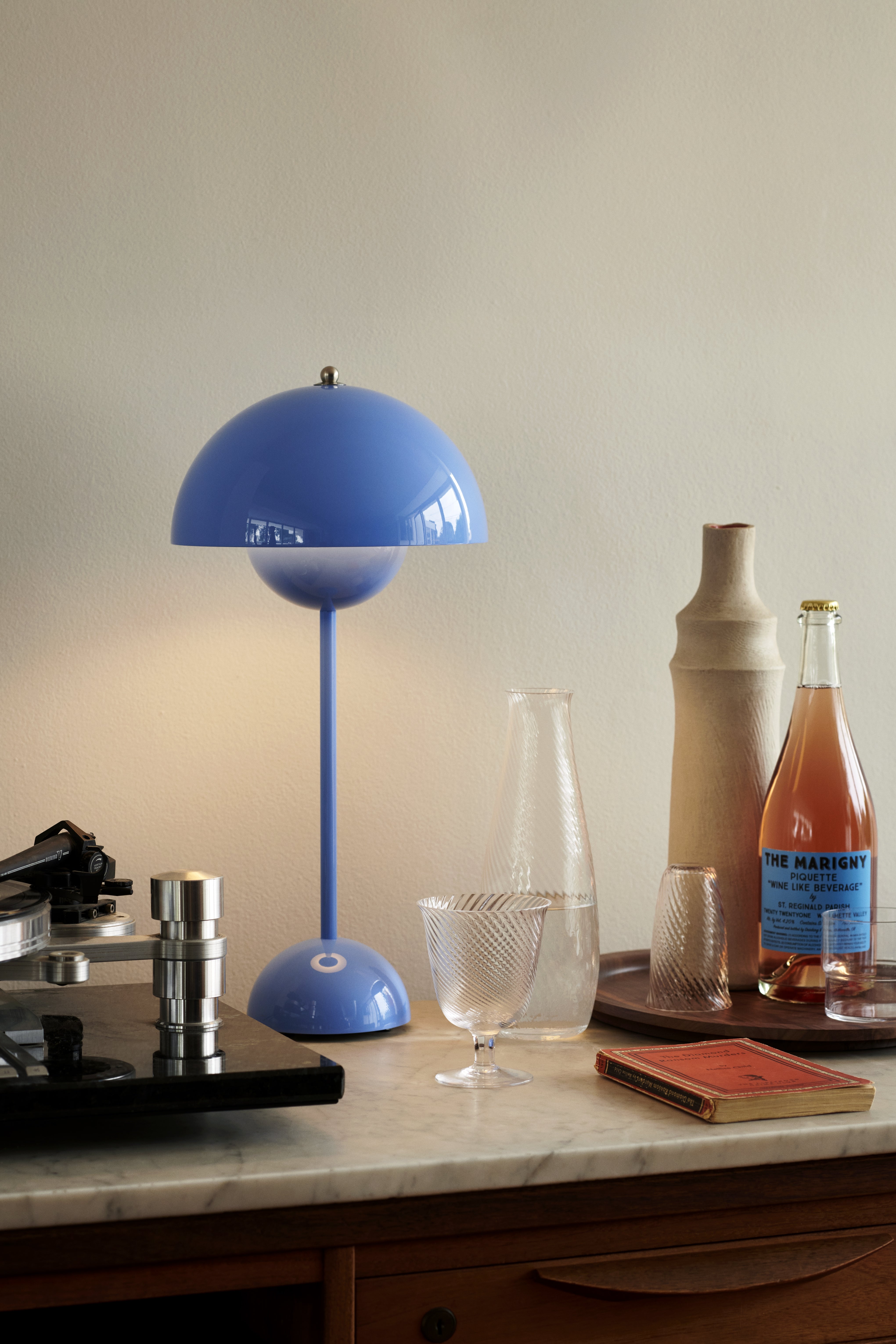 Lampa stolní FLOWERPOT VP3 modrá