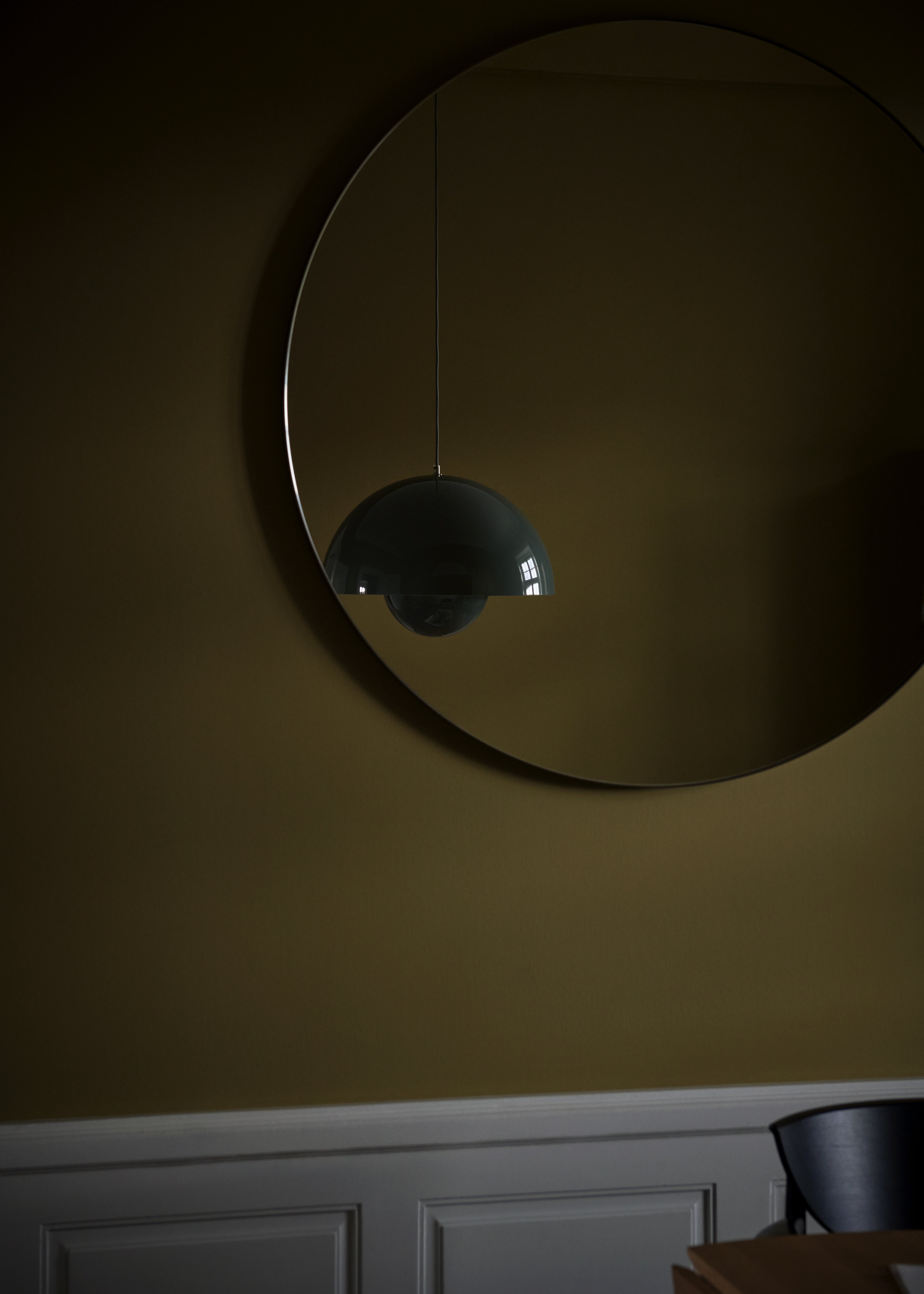Lampa visící FLOWERPOT šedobluá