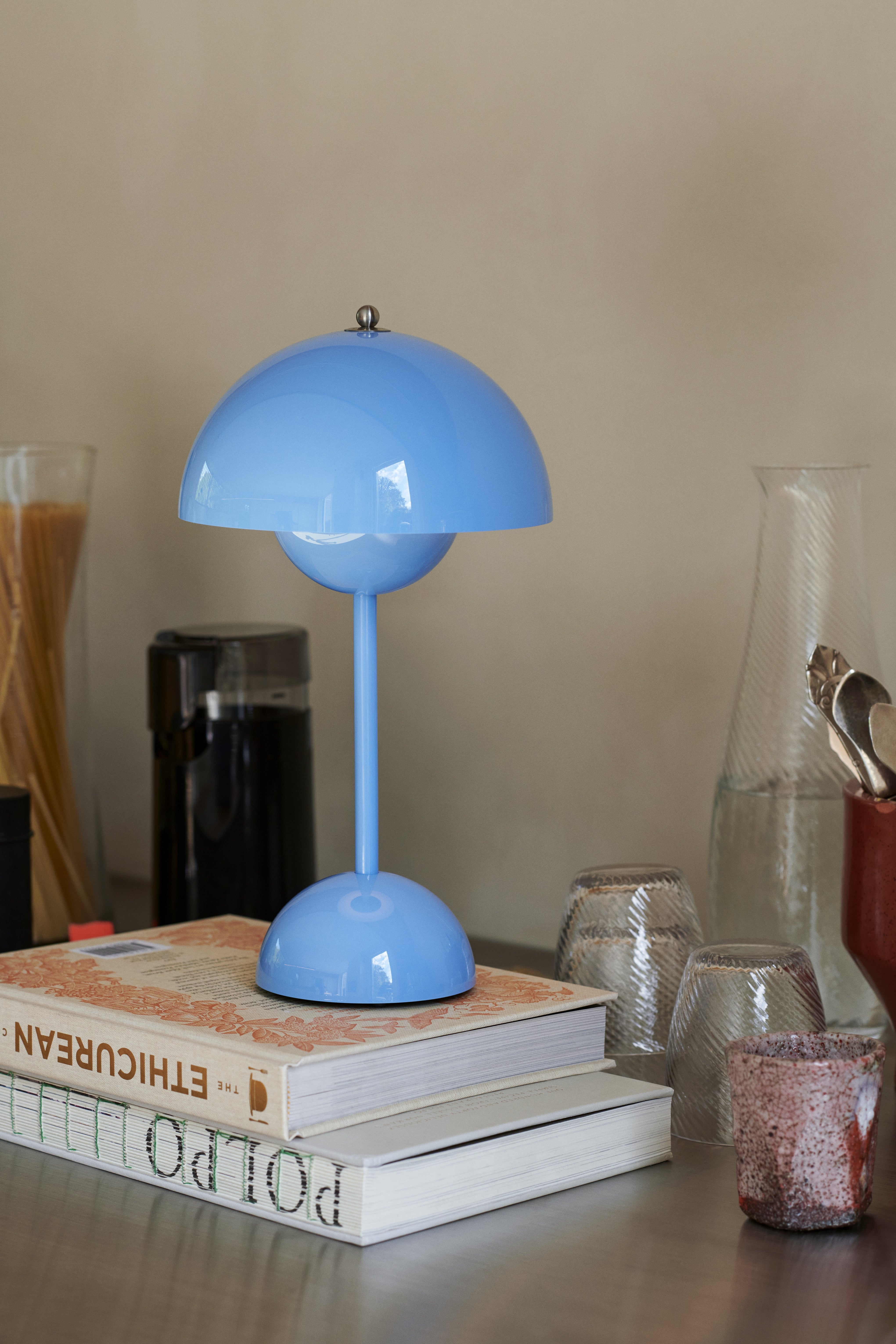 Lampa přenosná FLOWERPOT VP9 modrá