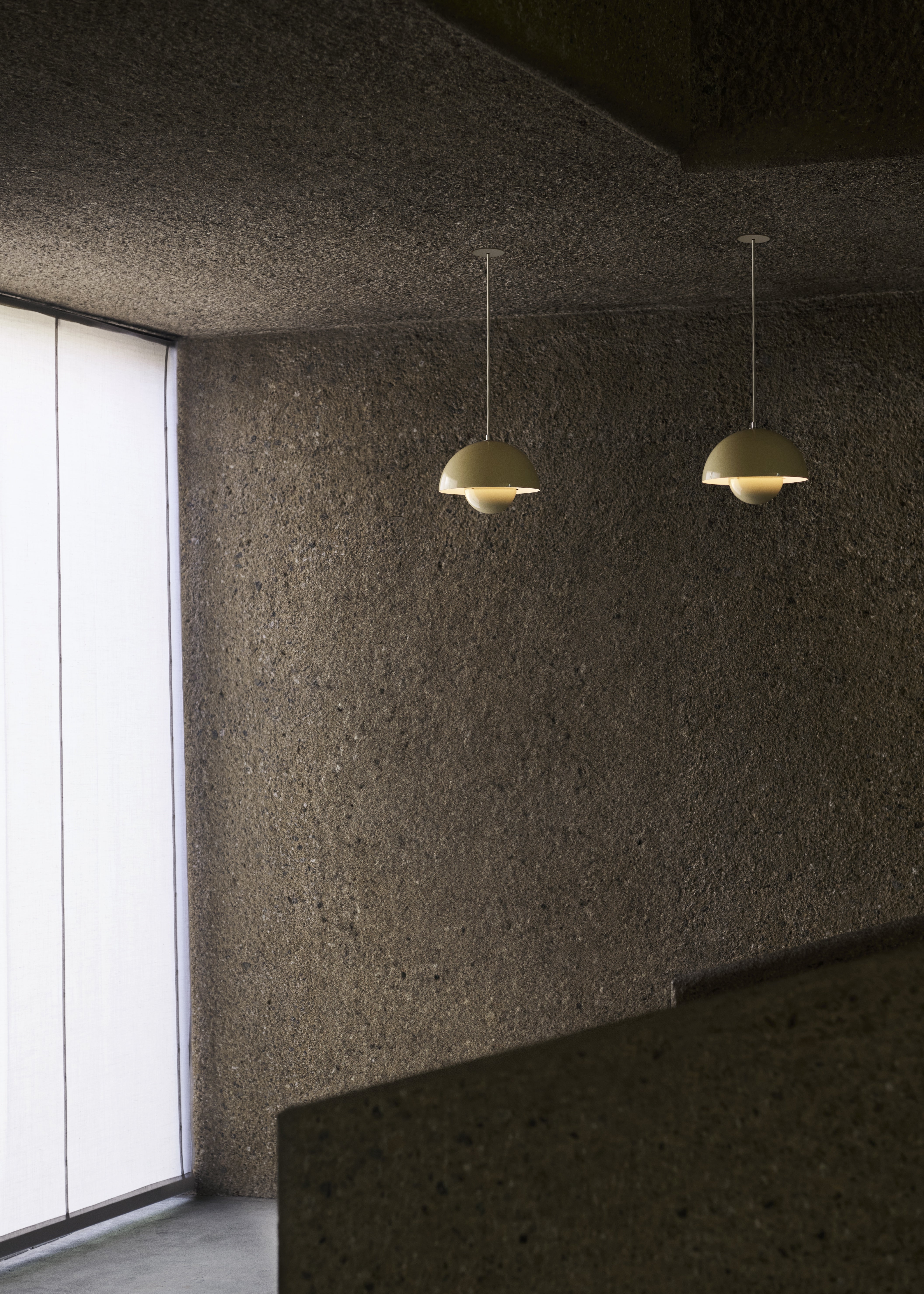 Lampa visící FLOWERPOT kobaltová