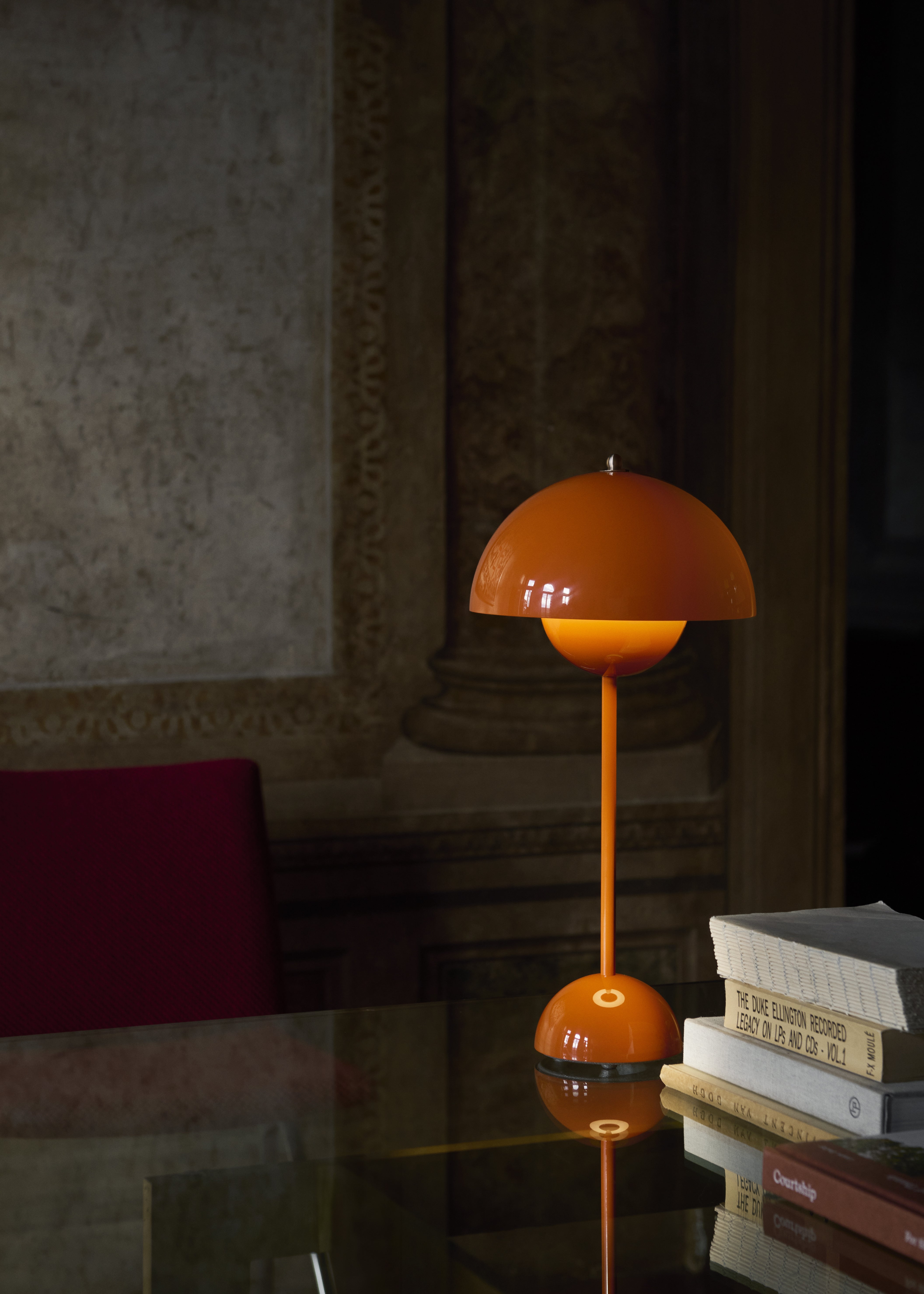 Stolní lampa FLOWERPOT VP3 oranžová