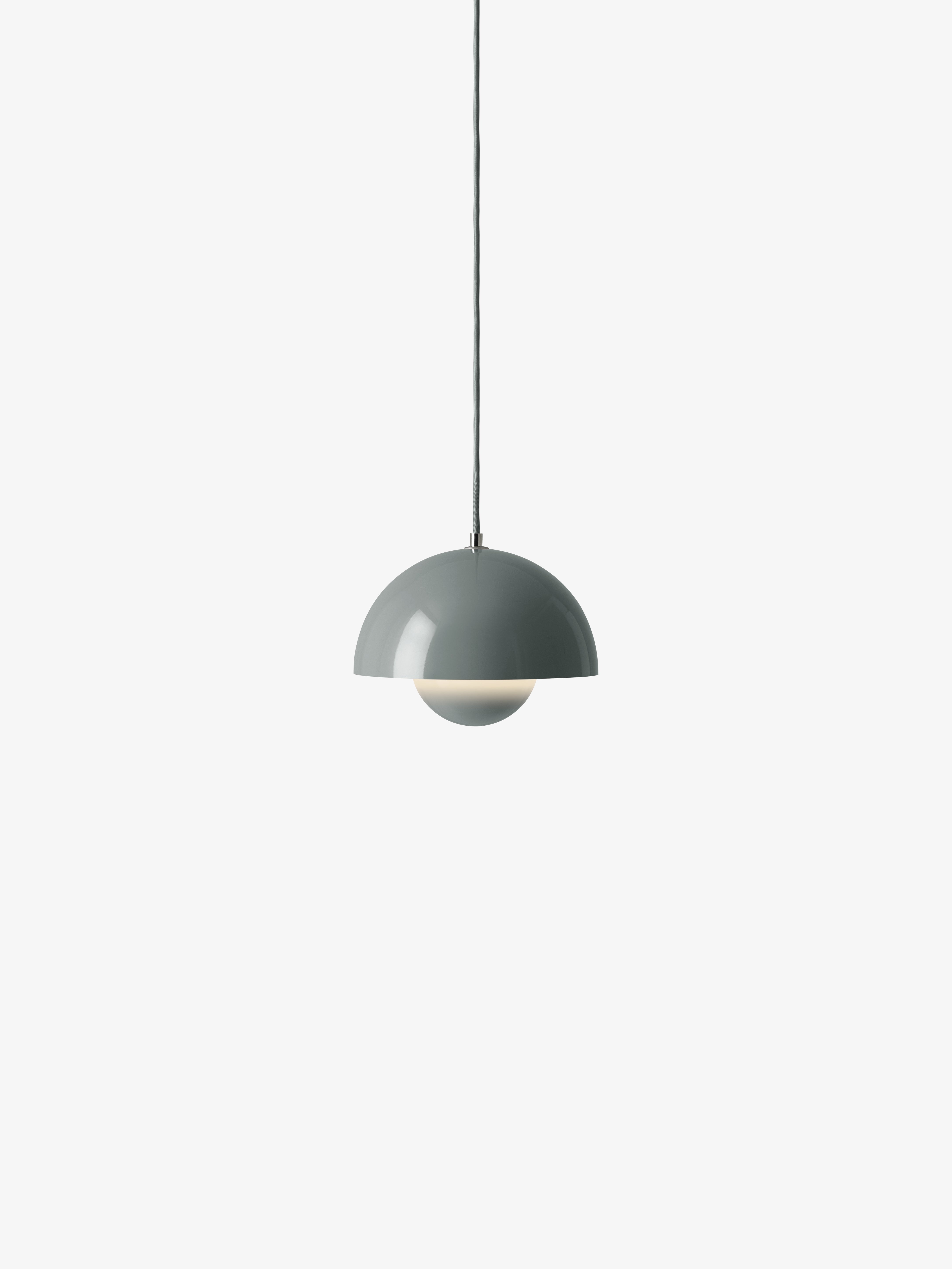 Lampa visící FLOWERPOT šedobluá