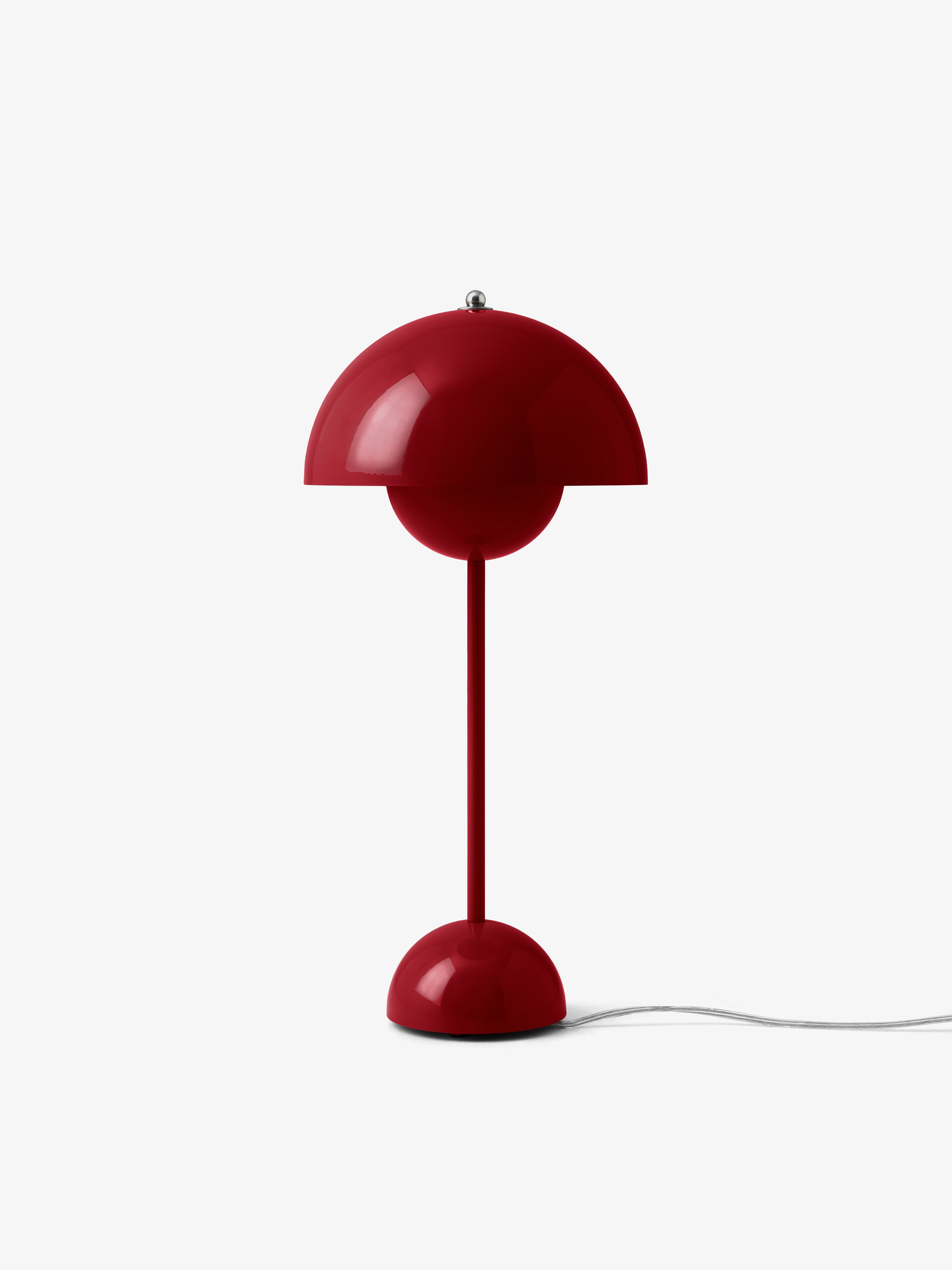 Lampa stolní FLOWERPOT VP3 vínově červená