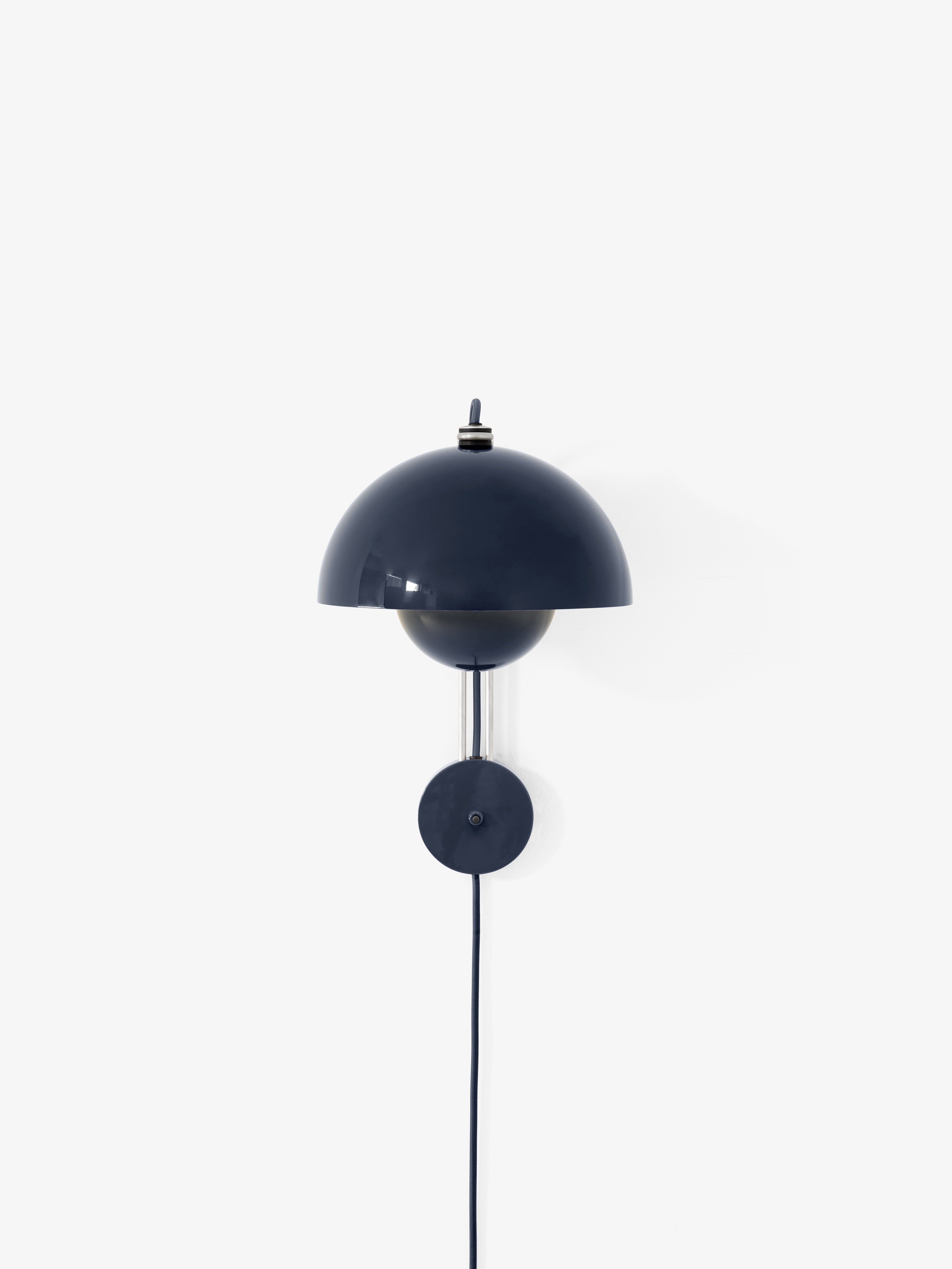 Nástěnná lampa FLOWERPOT VP8, ocelová modrá