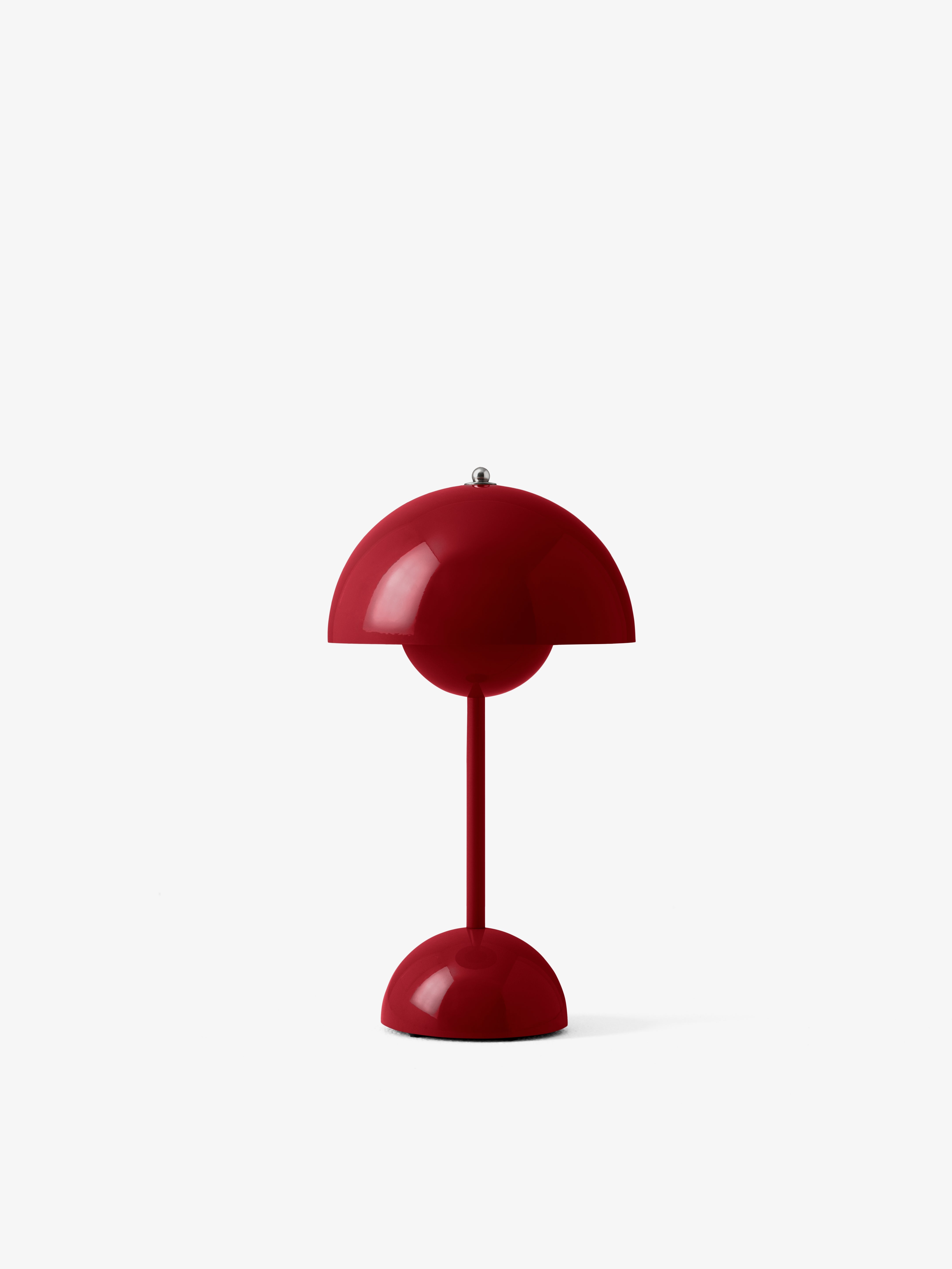 Přenosná lampa FLOWERPOT VP9 v barvě vína