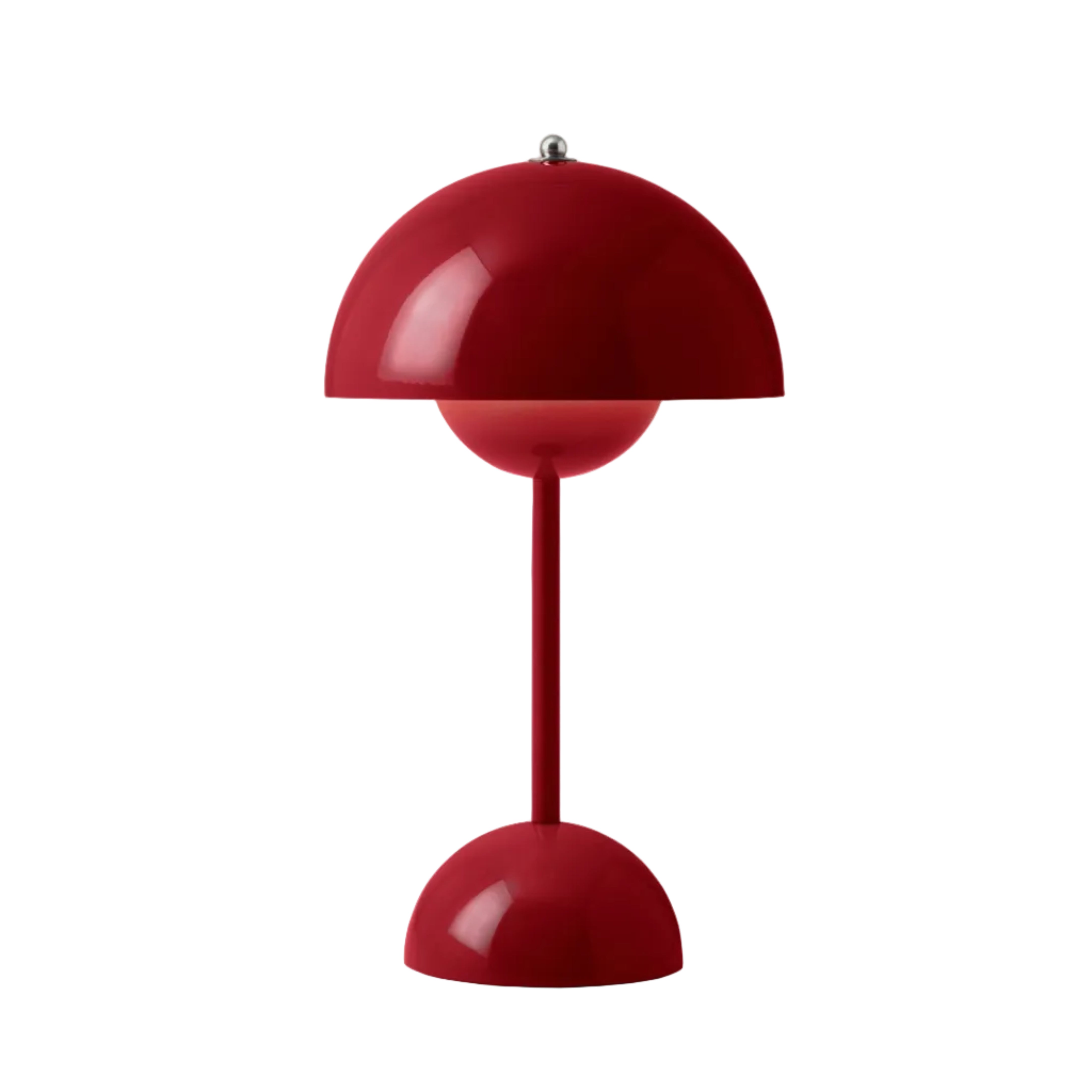 Přenosná lampa FLOWERPOT VP9 v barvě vína