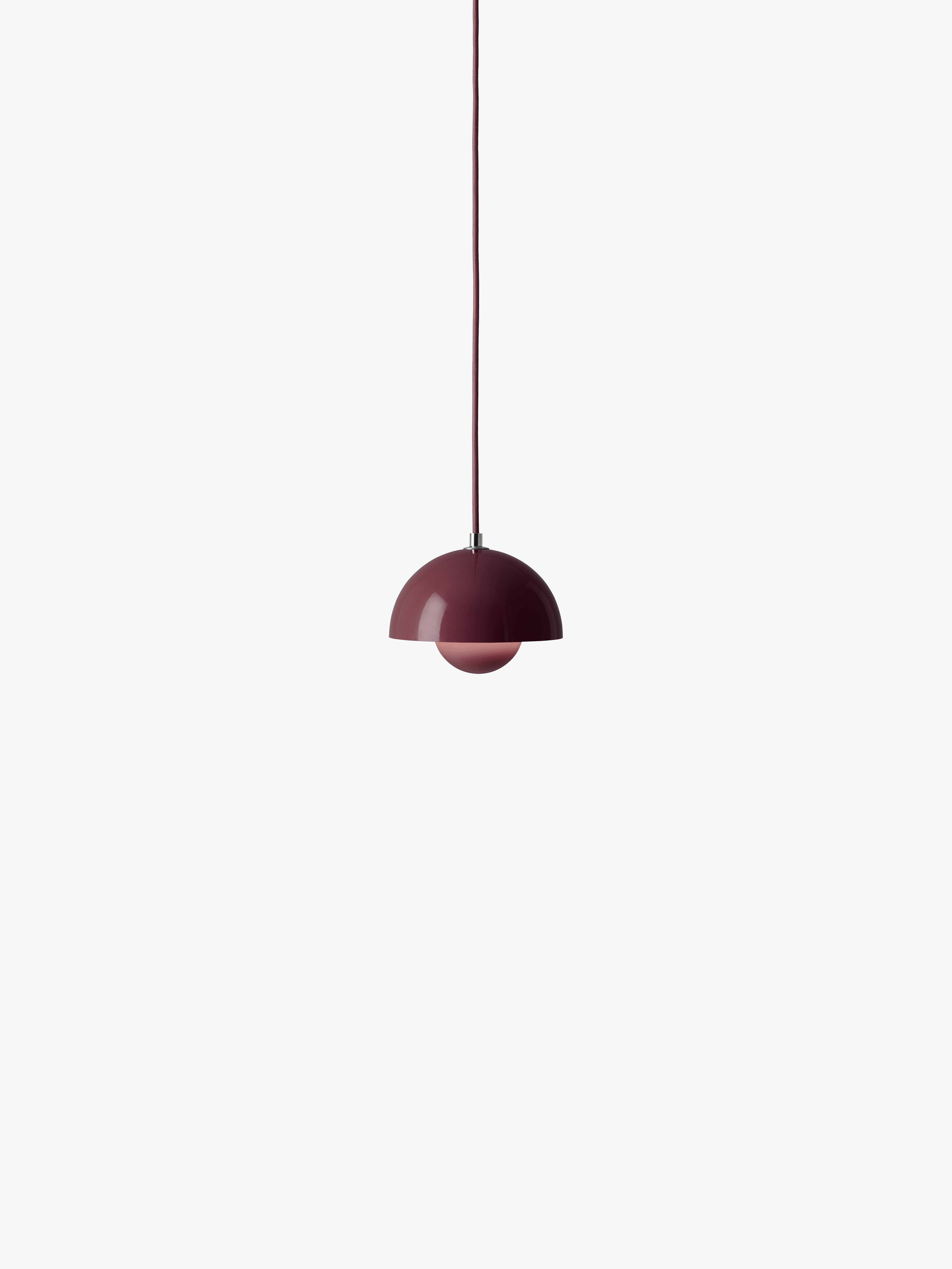 Lampa visící FLOWERPOT tmavá švestka