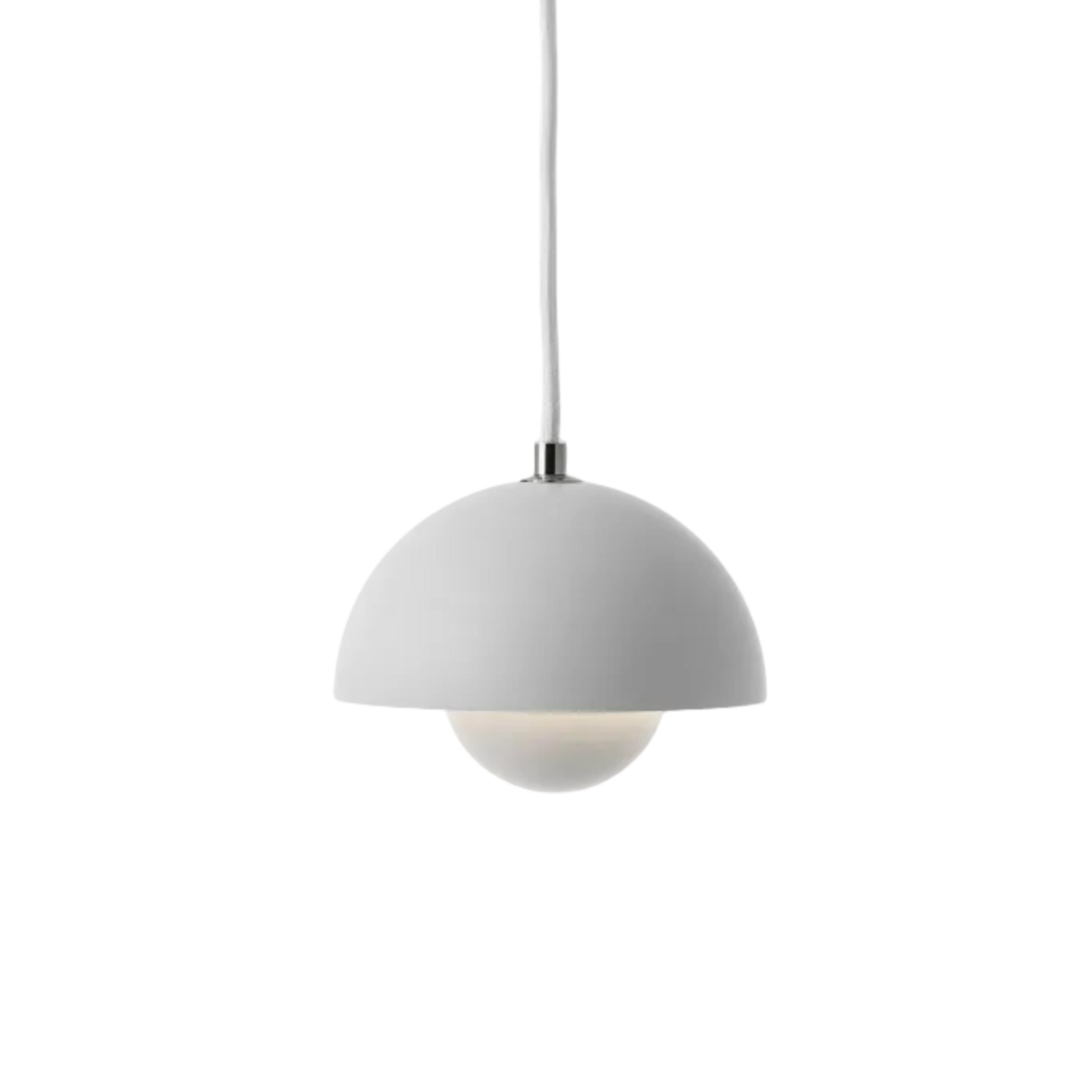 Lampa visící FLOWERPOT matná světle šedá