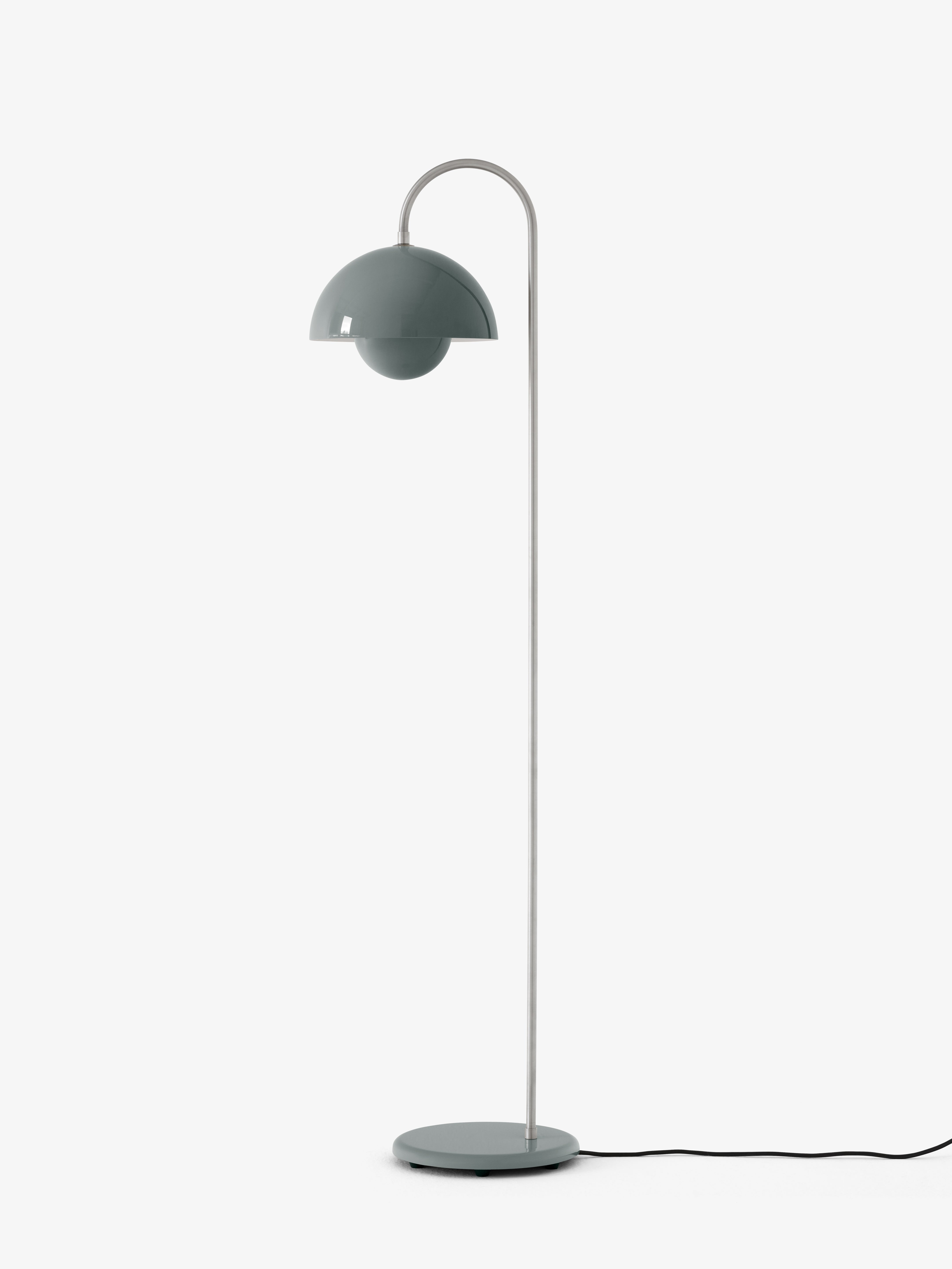 Podlahová lampa FLOWERPOT VP12 šedobluá
