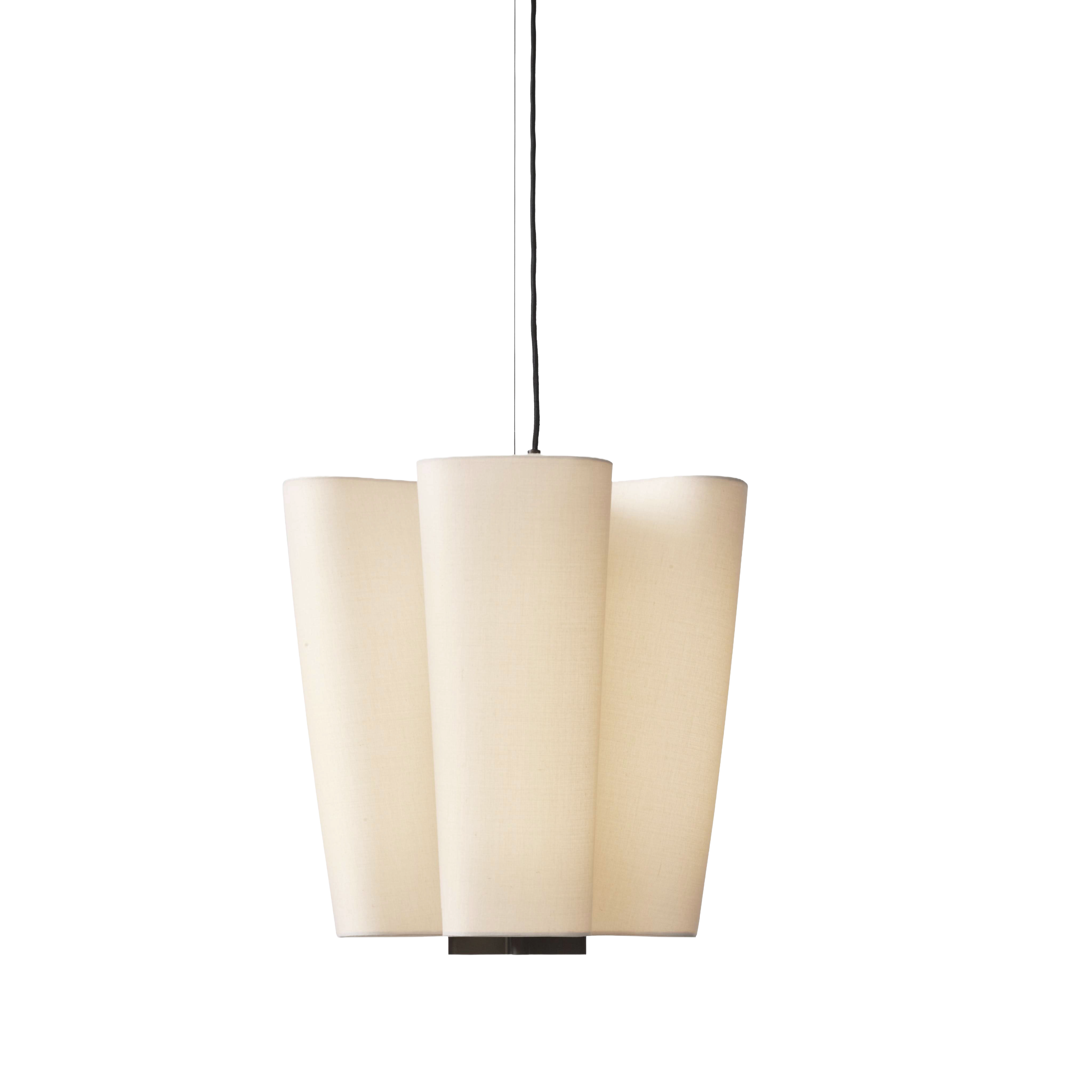 Lampa visící BELLA béžová s hnědým povrchem