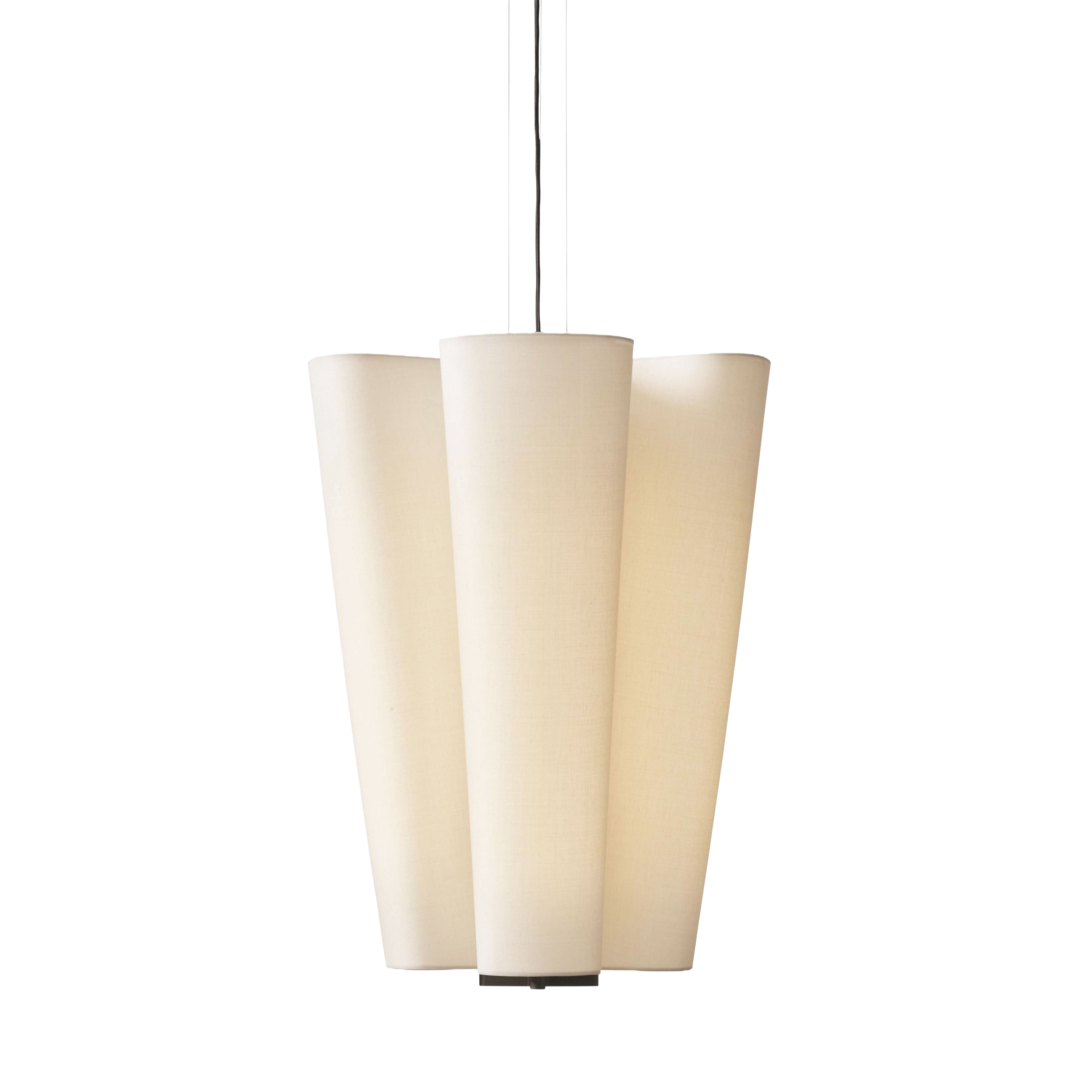 Lampa visící BELLA béžová s hnědým povrchem