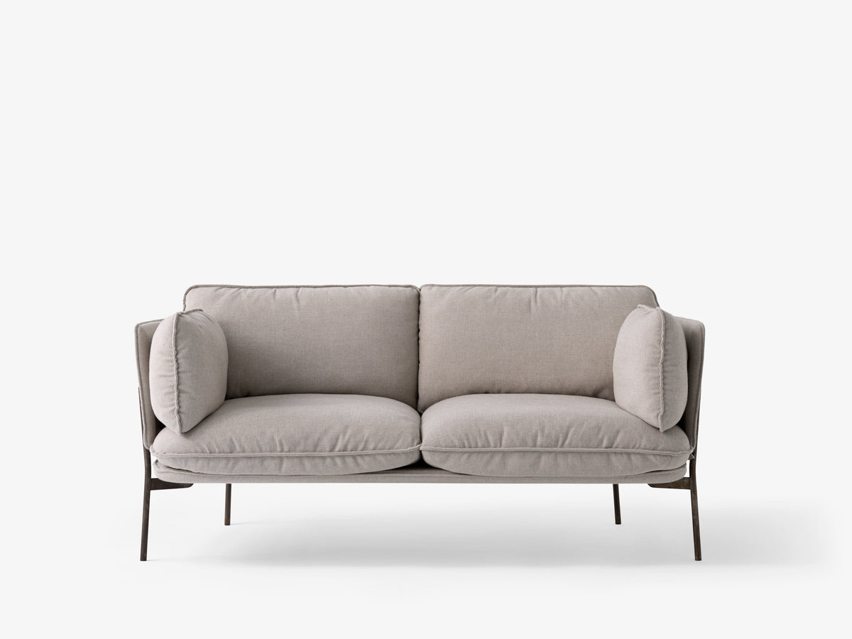 Sofa pro 2 osoby CLOUD LN2 čalouněná s černým podstavcem