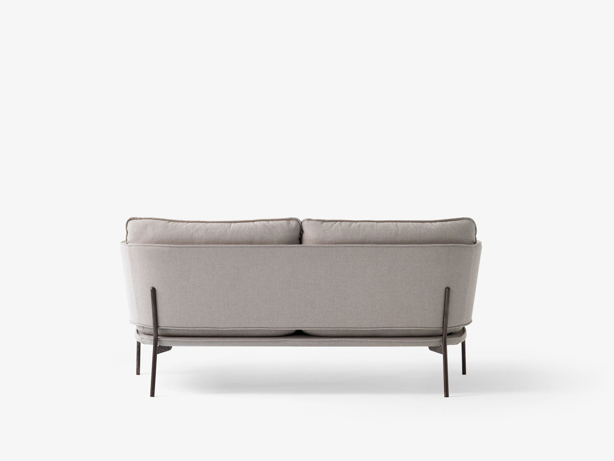 Sofa pro 2 osoby CLOUD LN2 čalouněná s černým podstavcem