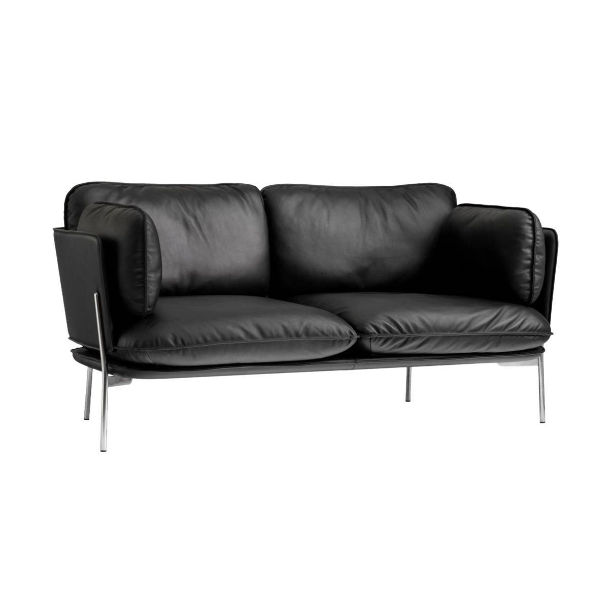 Sofa pro 2 osoby CLOUD LN2 čalouněná s chromovým podstavcem
