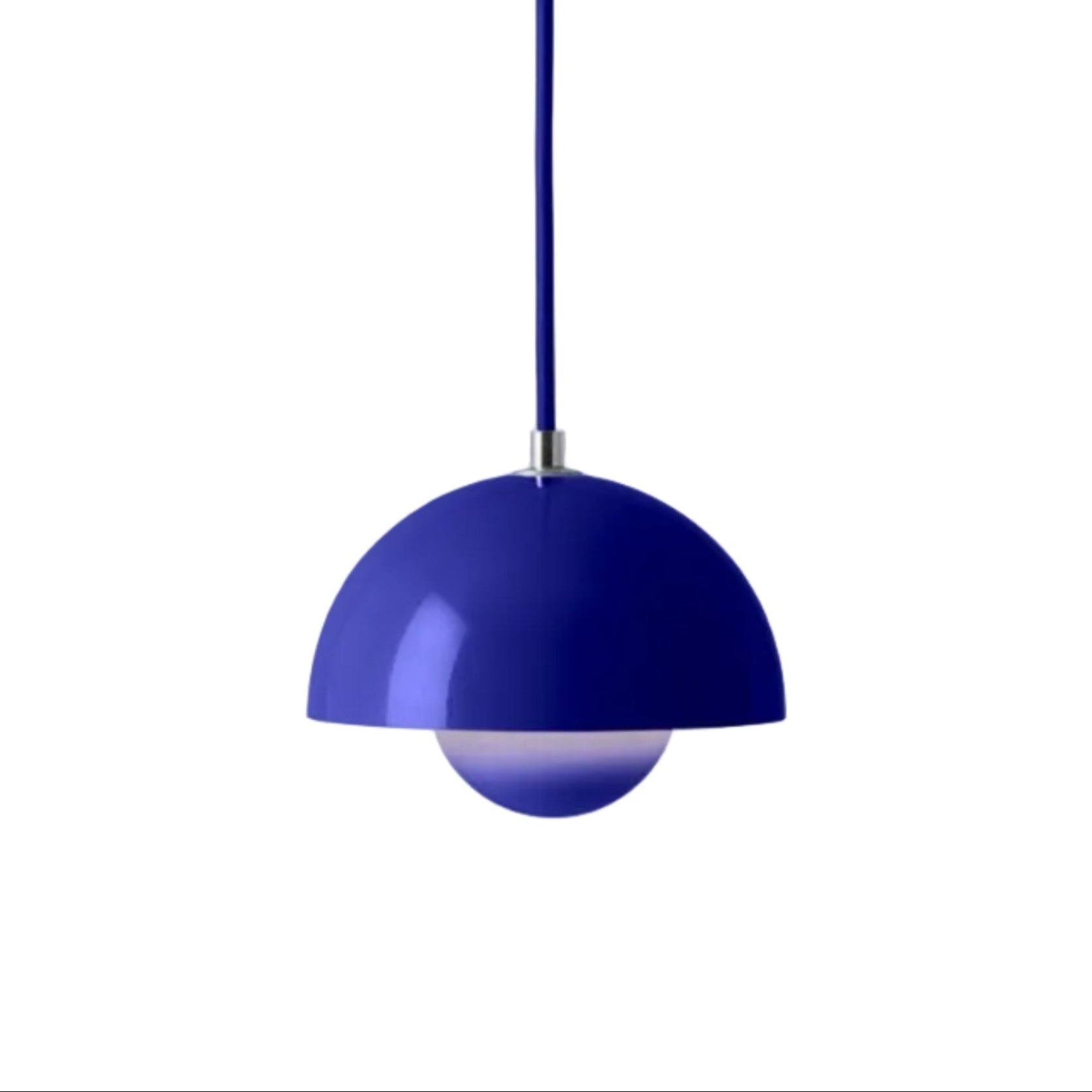 Lampa visící FLOWERPOT kobaltová
