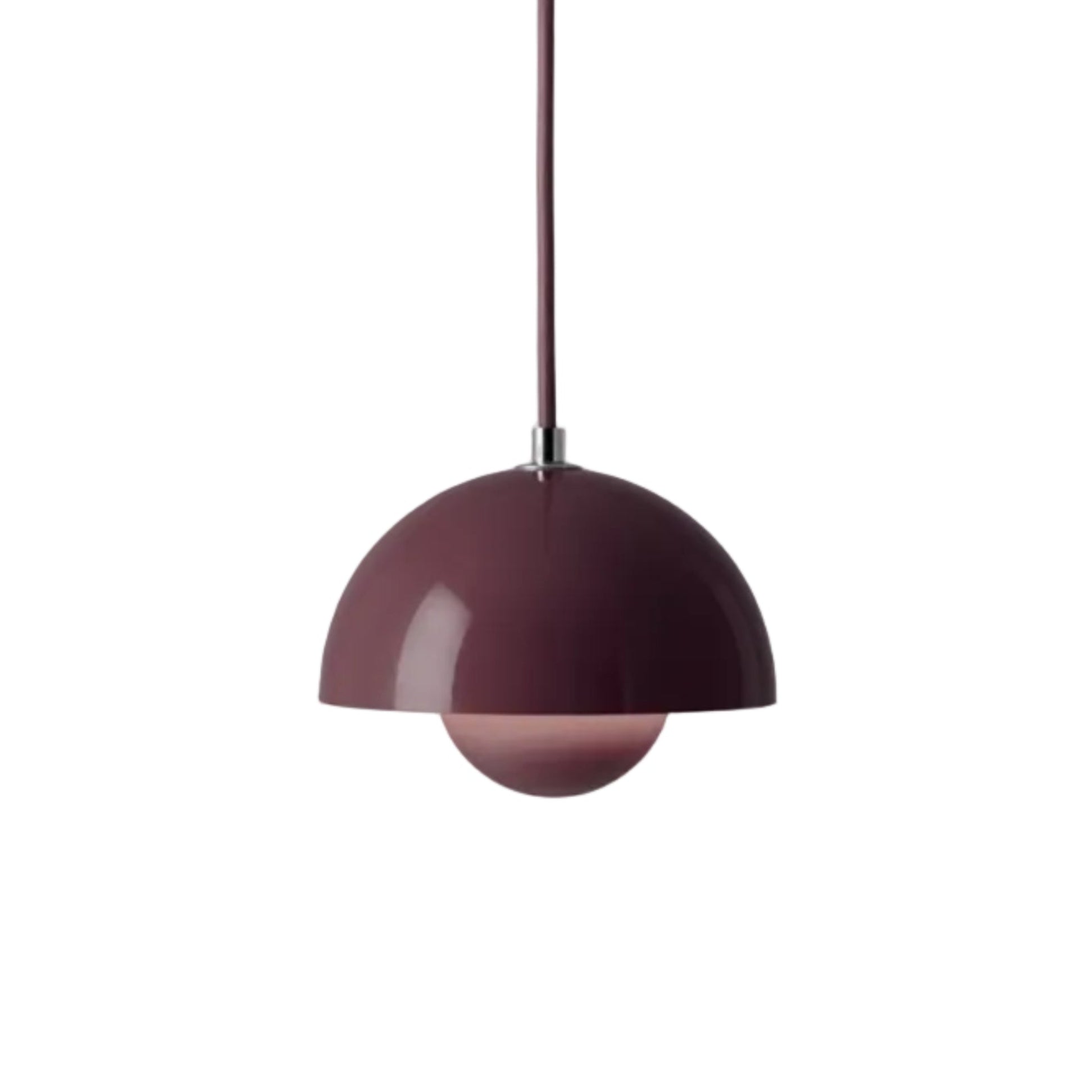 Lampa visící FLOWERPOT tmavá švestka