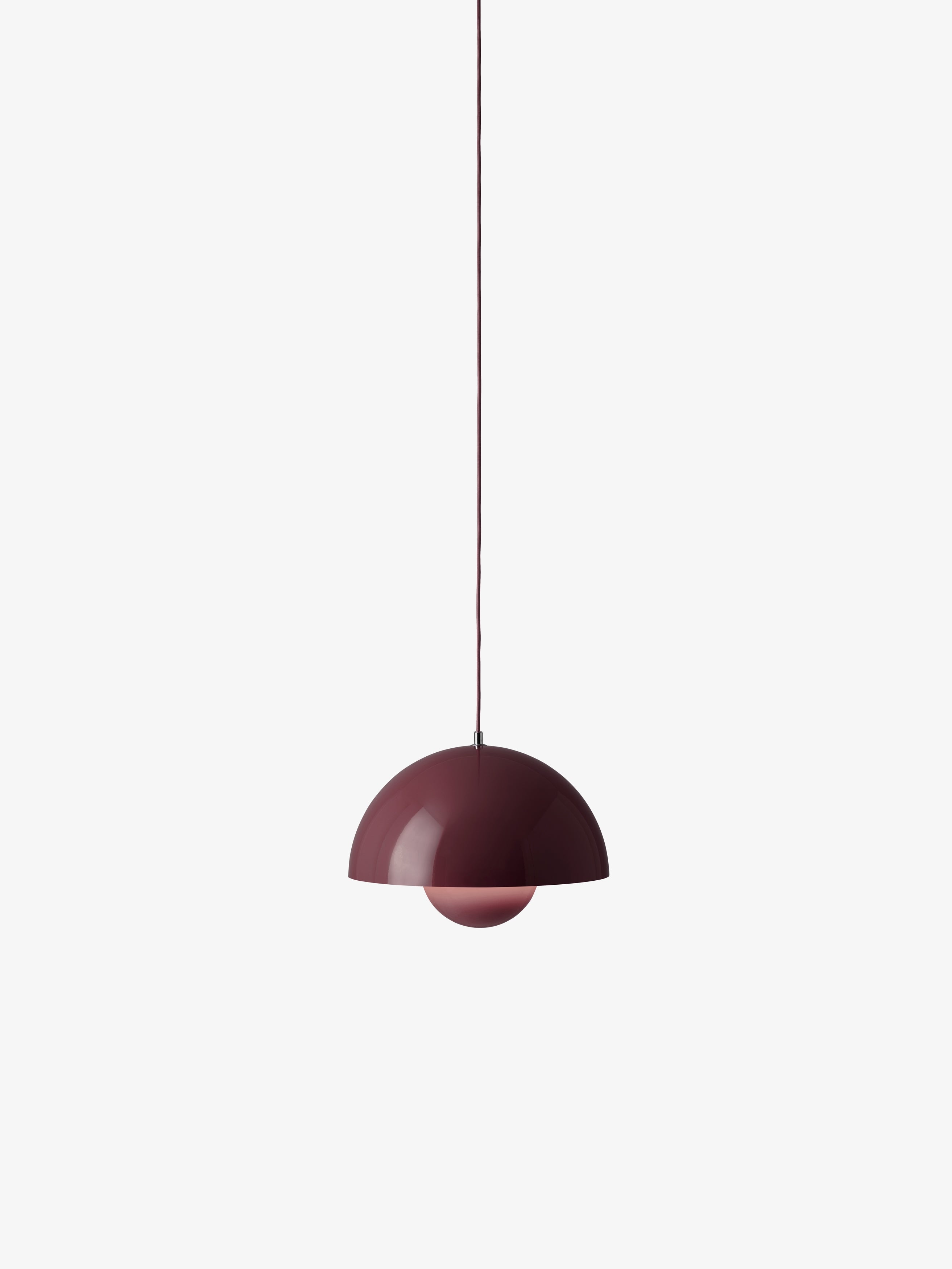 Lampa visící FLOWERPOT tmavá švestka