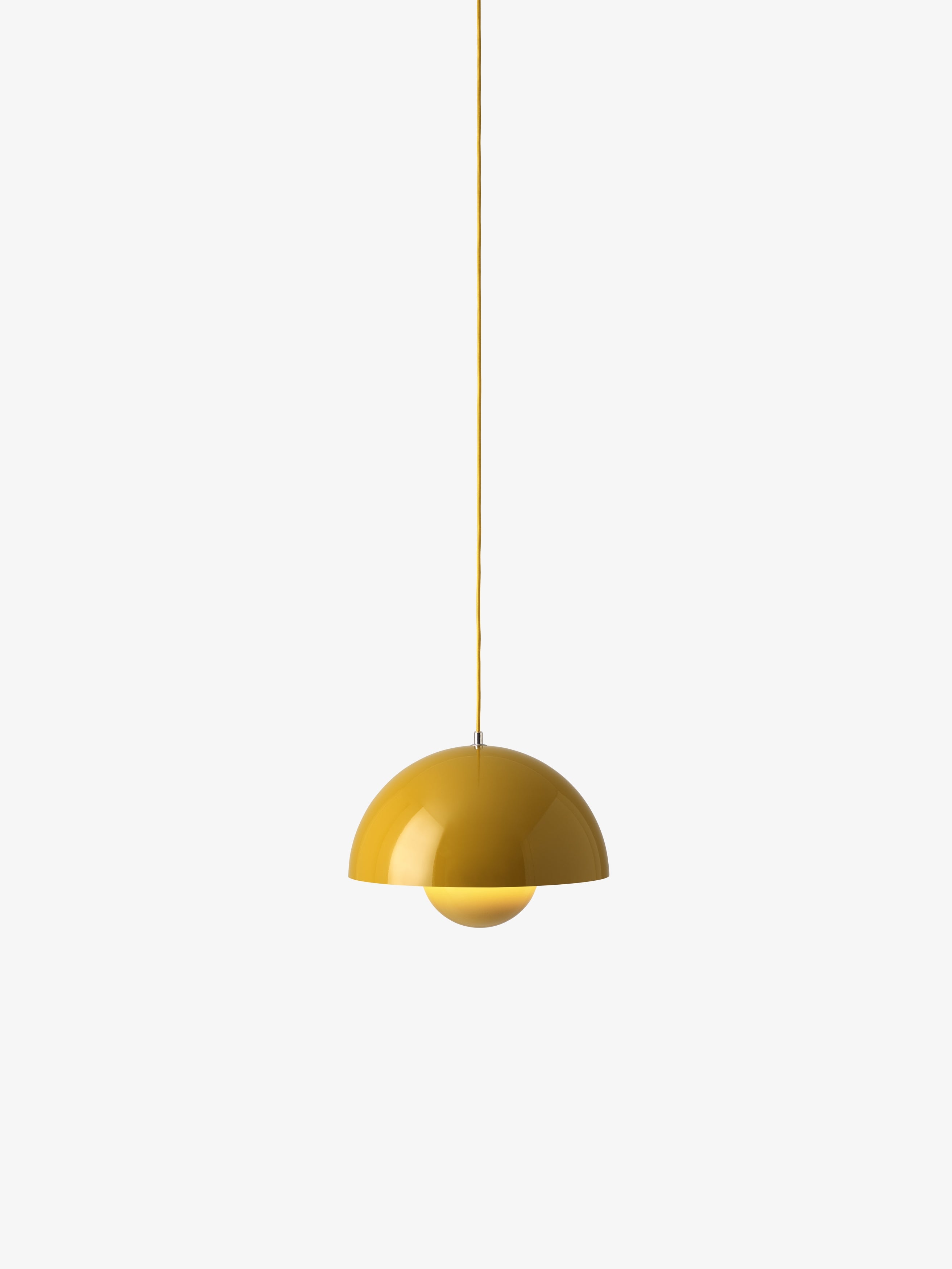 Lampa visící FLOWERPOT v hořčicové barvě