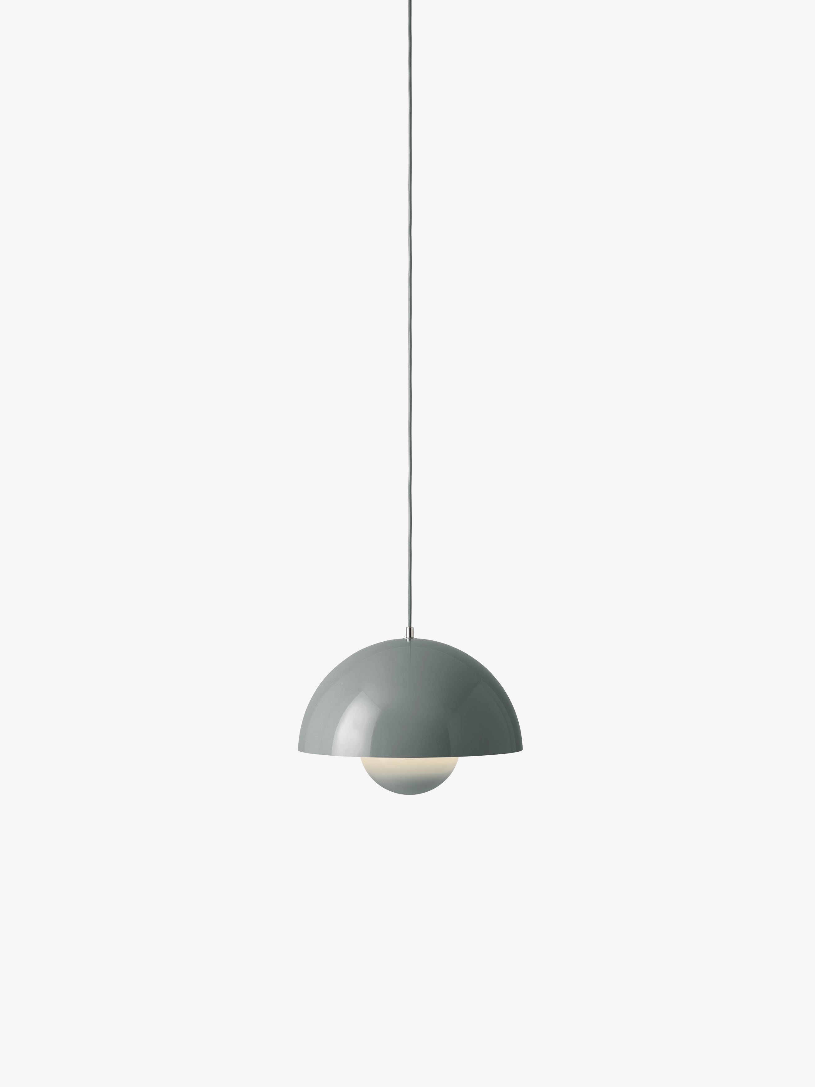 Lampa visící FLOWERPOT šedobluá