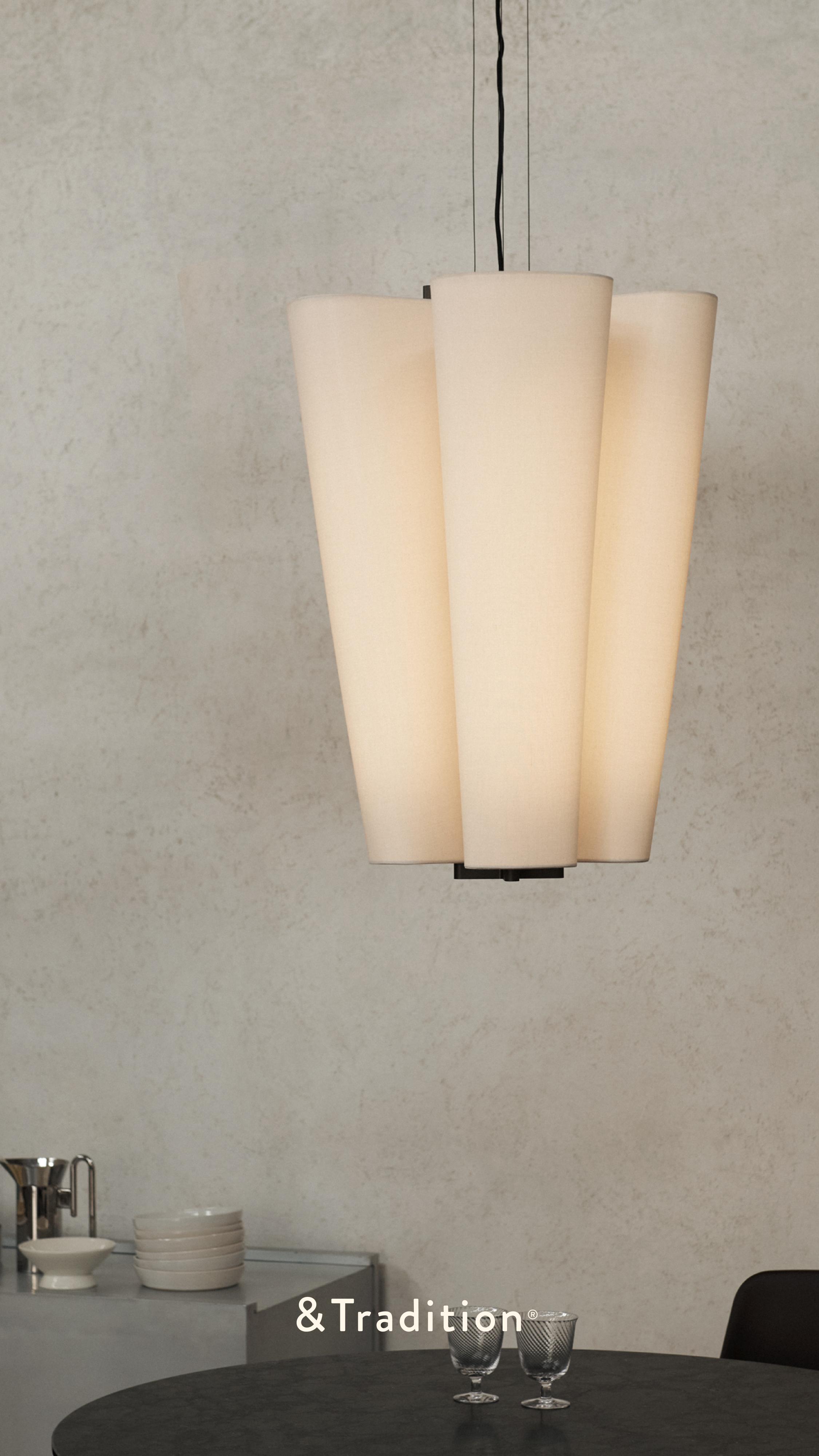 Lampa visící BELLA béžová s hnědým povrchem