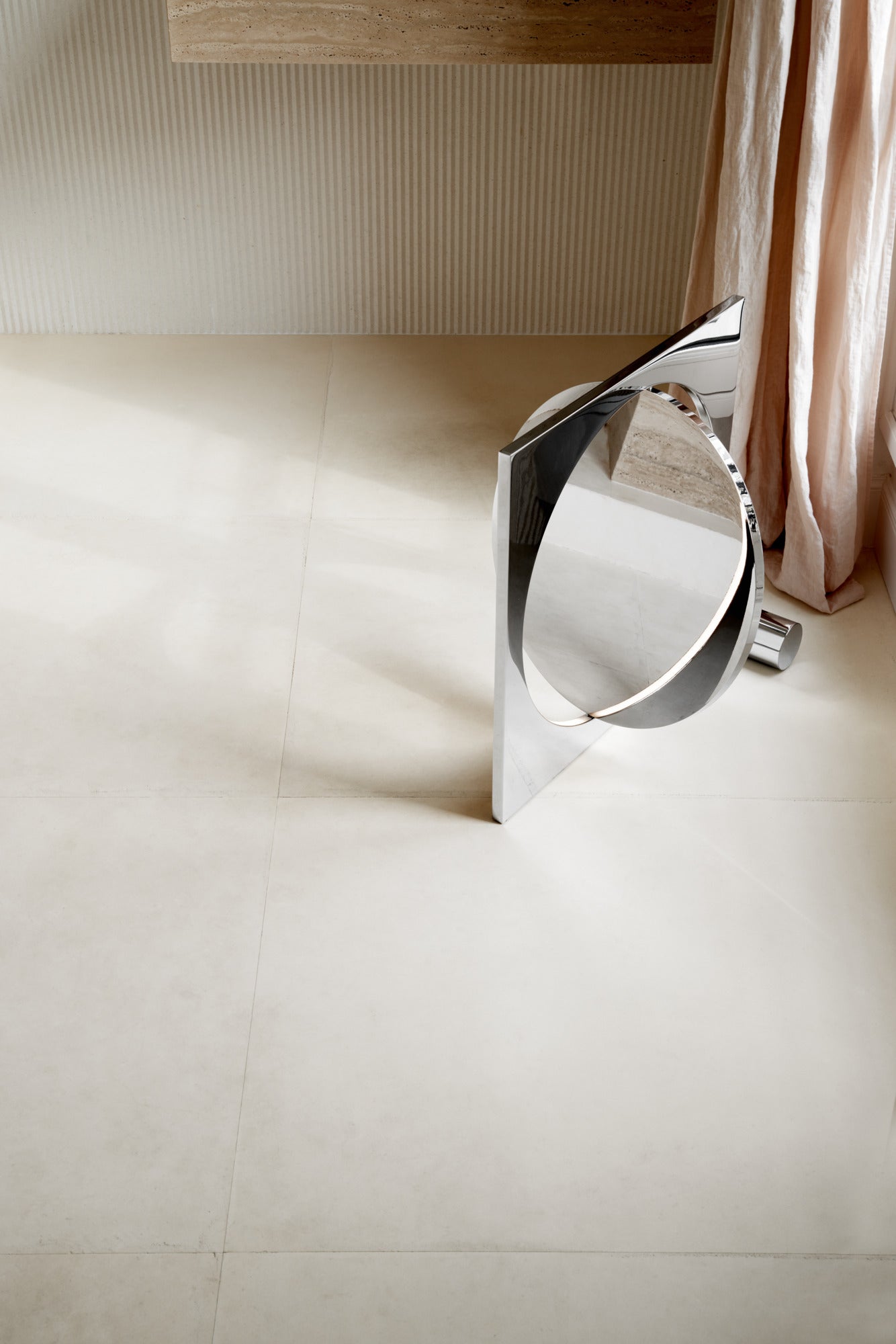 MOONSETTER chrome floor lamp