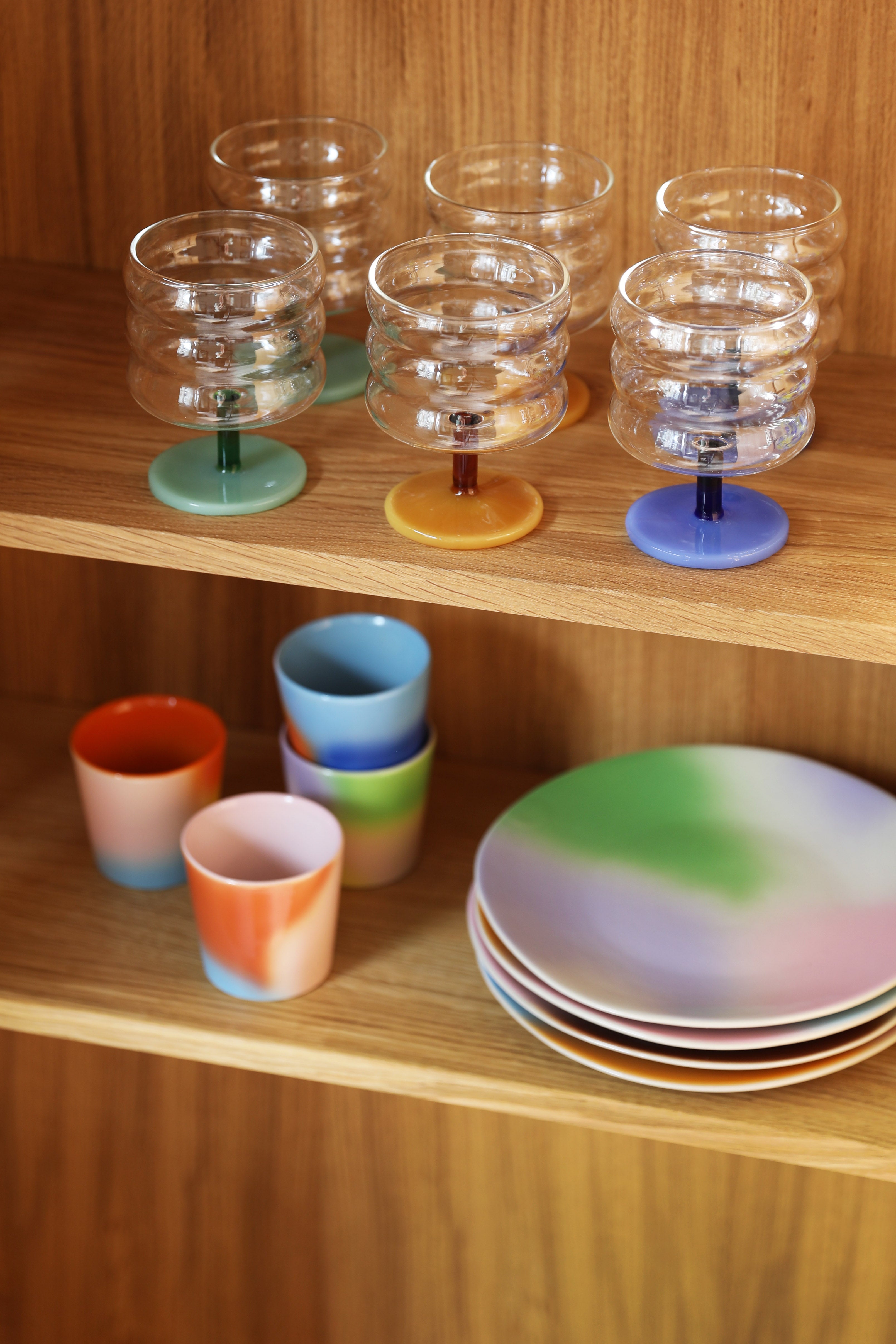 Sada hrnků HUE barevná porcelán