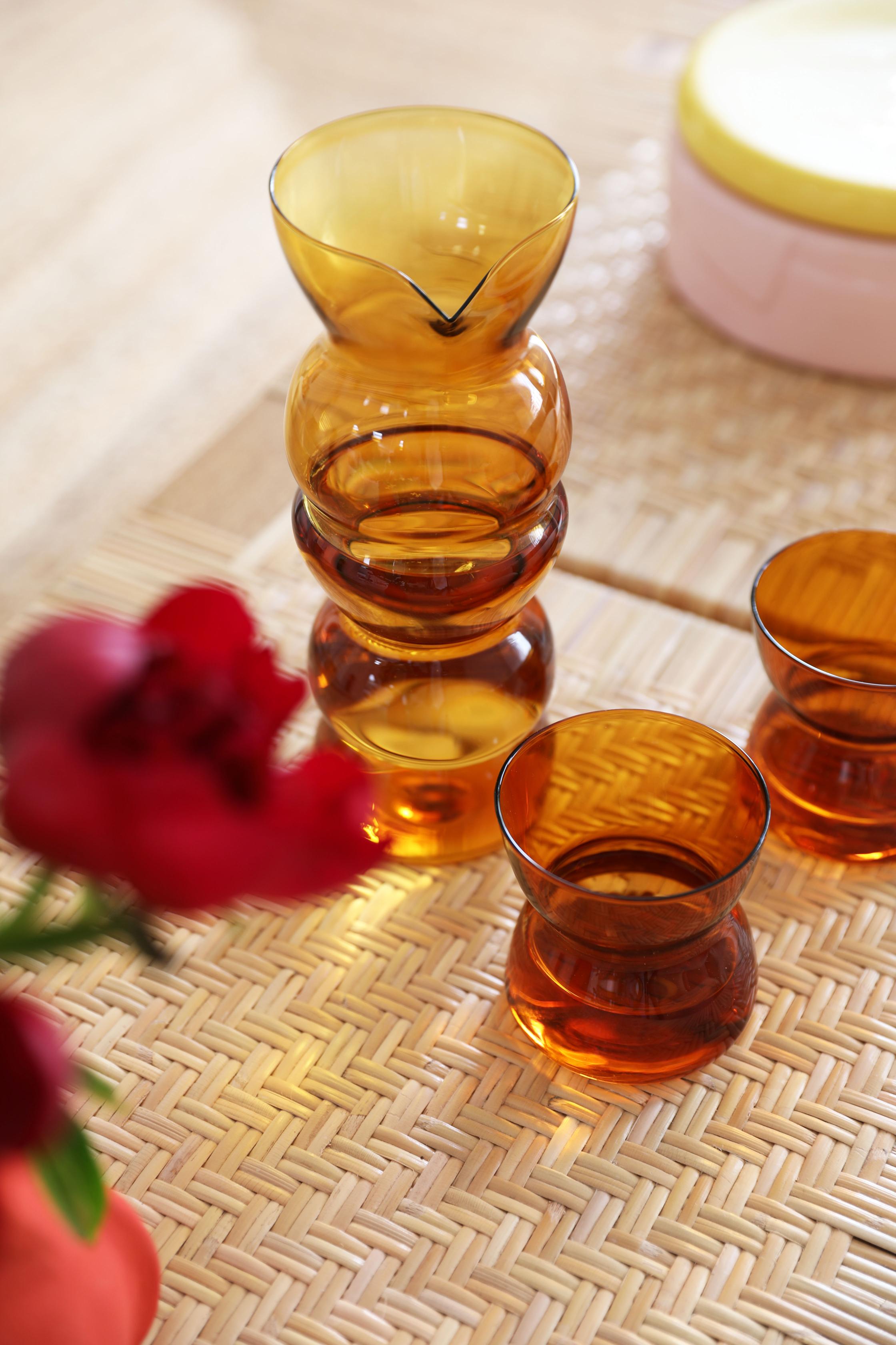 TOTEM Amber Glass Carafe