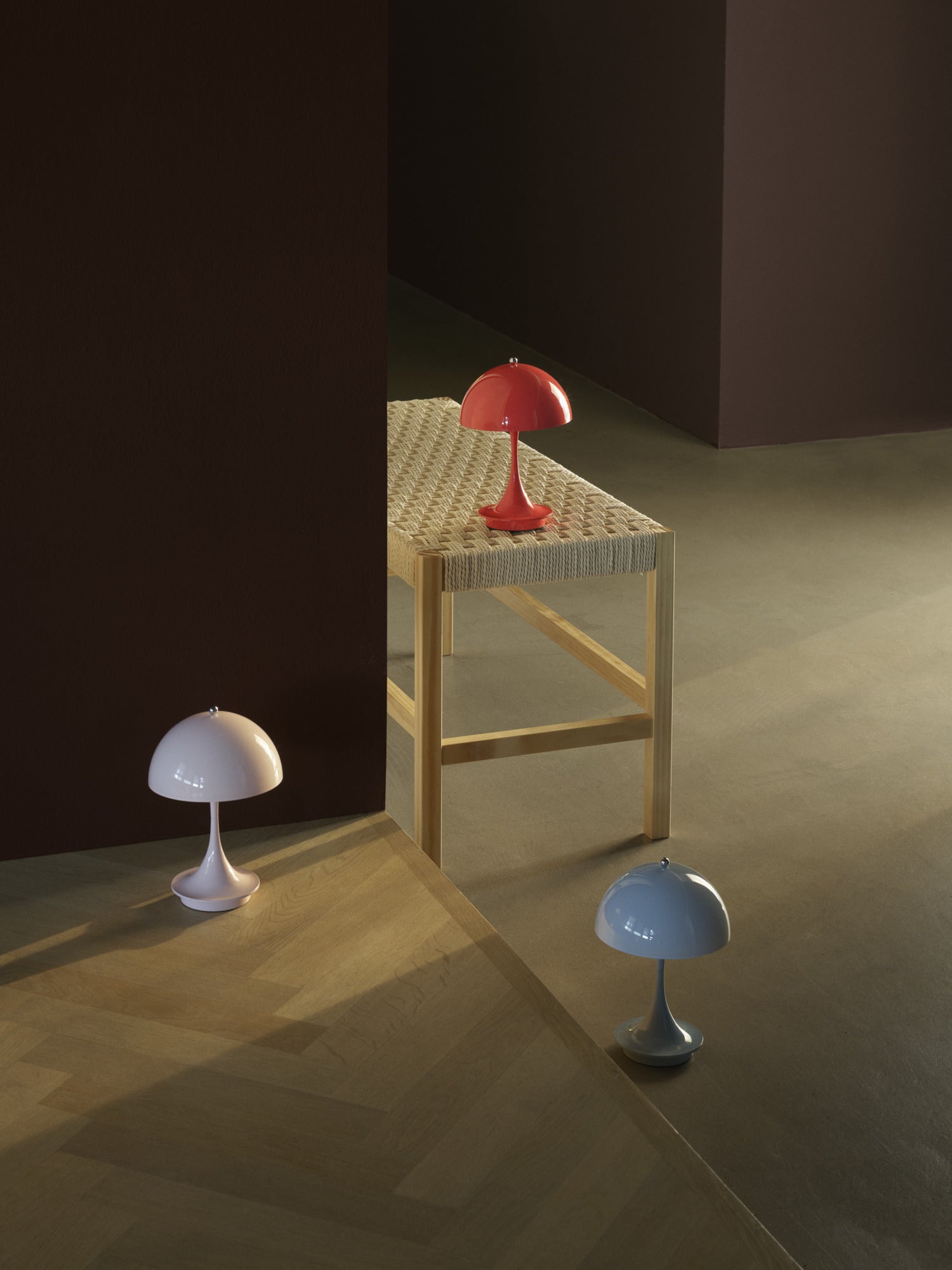 Portable lamp PANTHELLA 160 pale pink