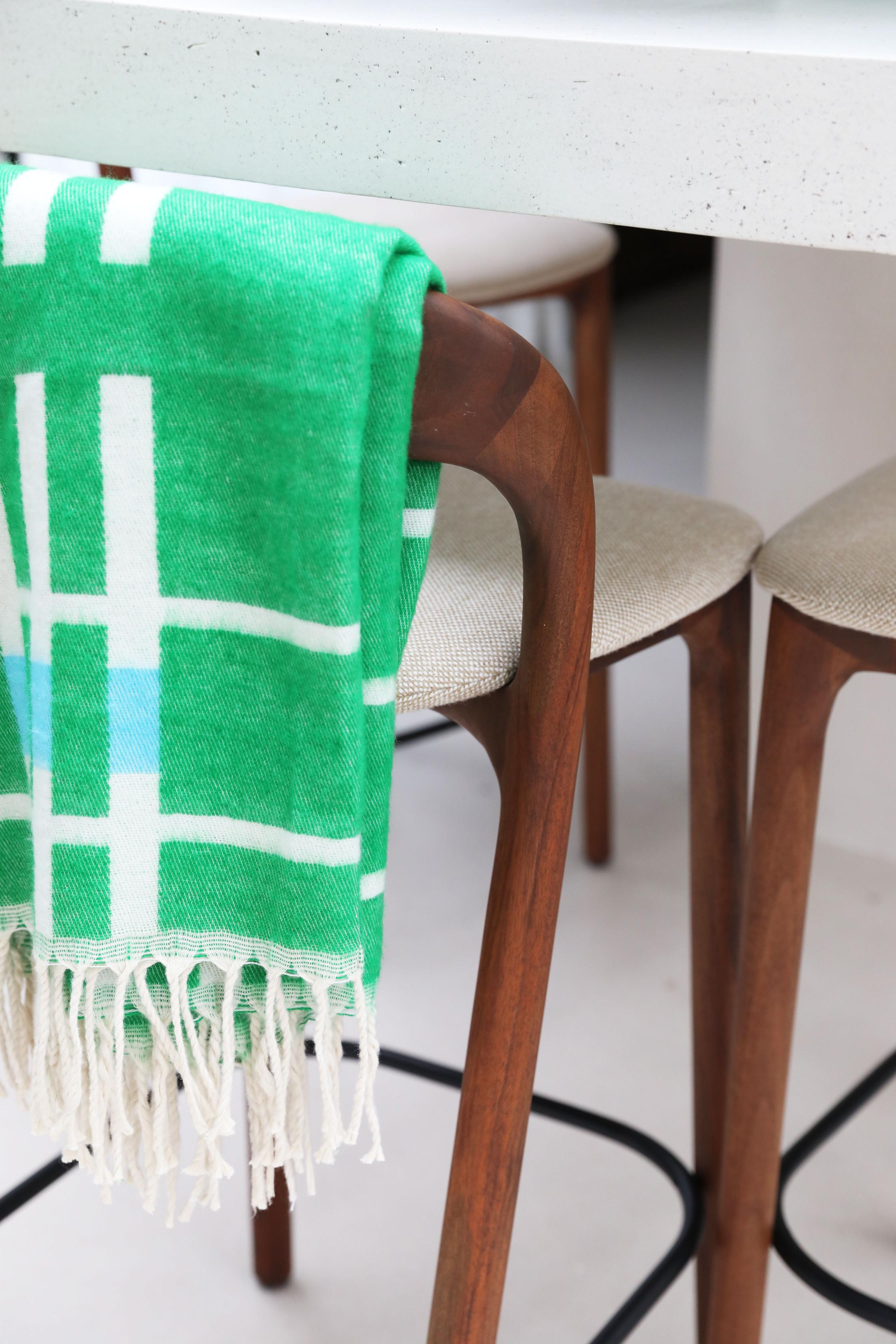 Pled PLANO béžový se zelenou a modrou